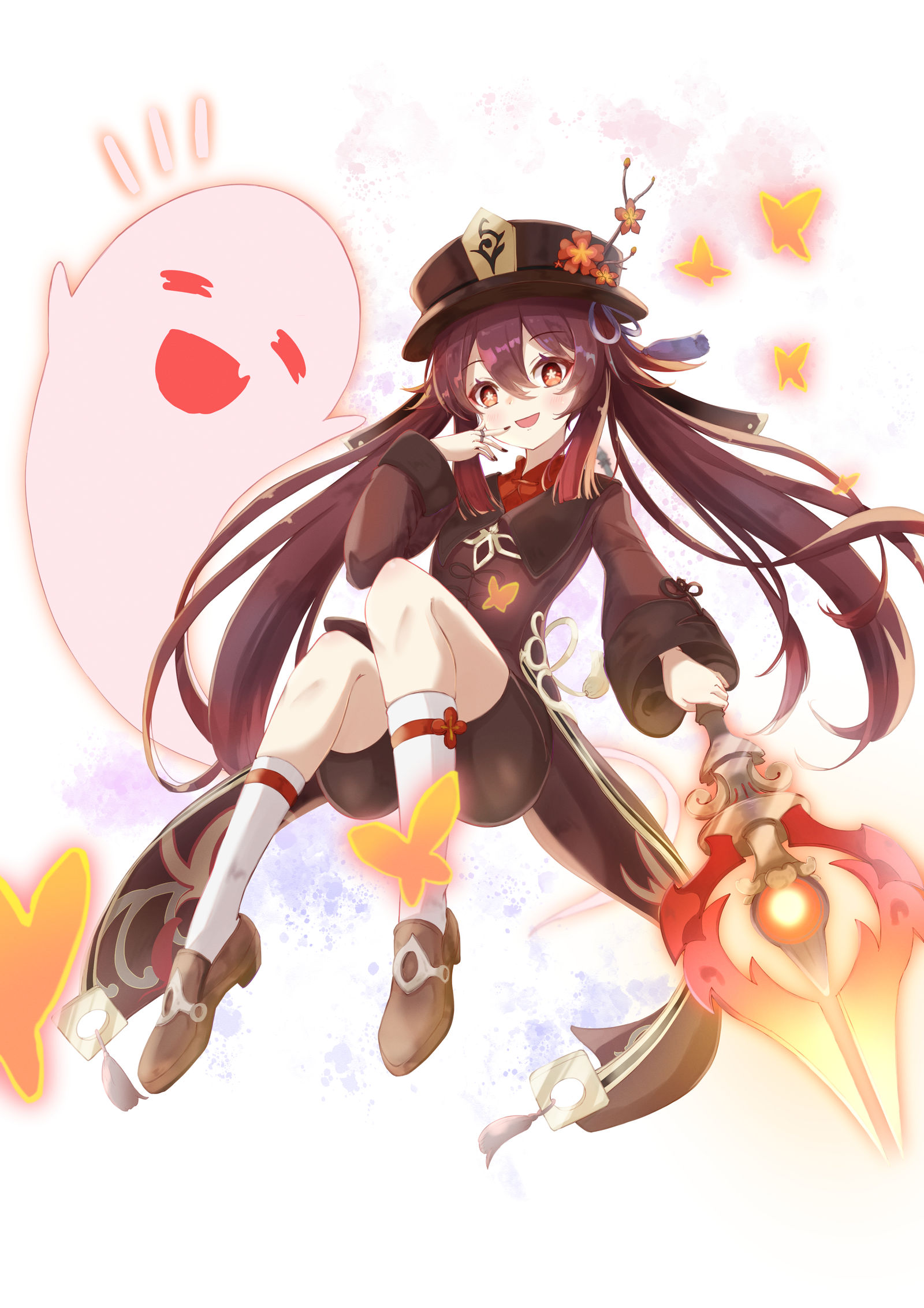 胡桃插画图片壁纸