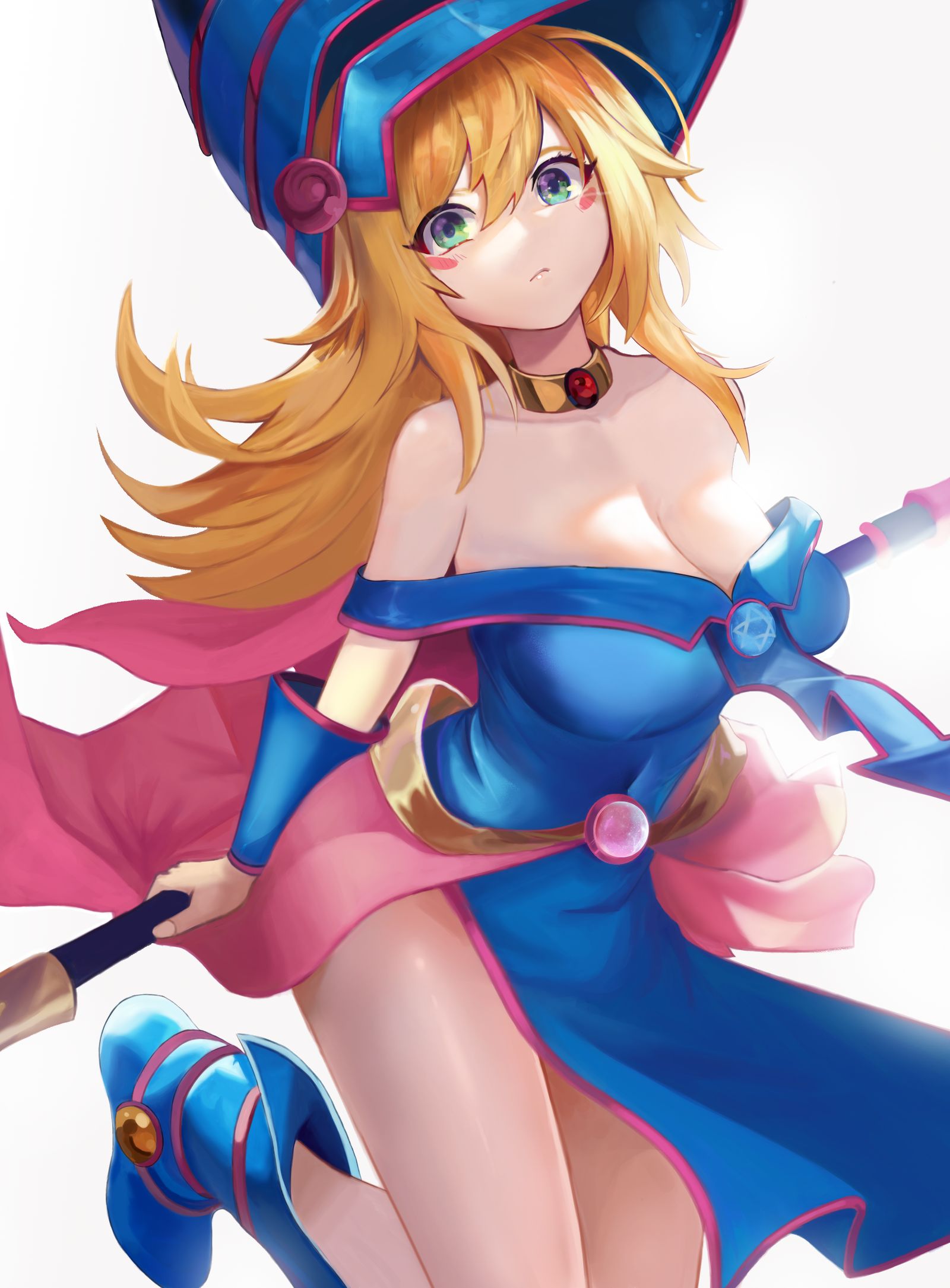 黑色魔术师女孩插画图片壁纸