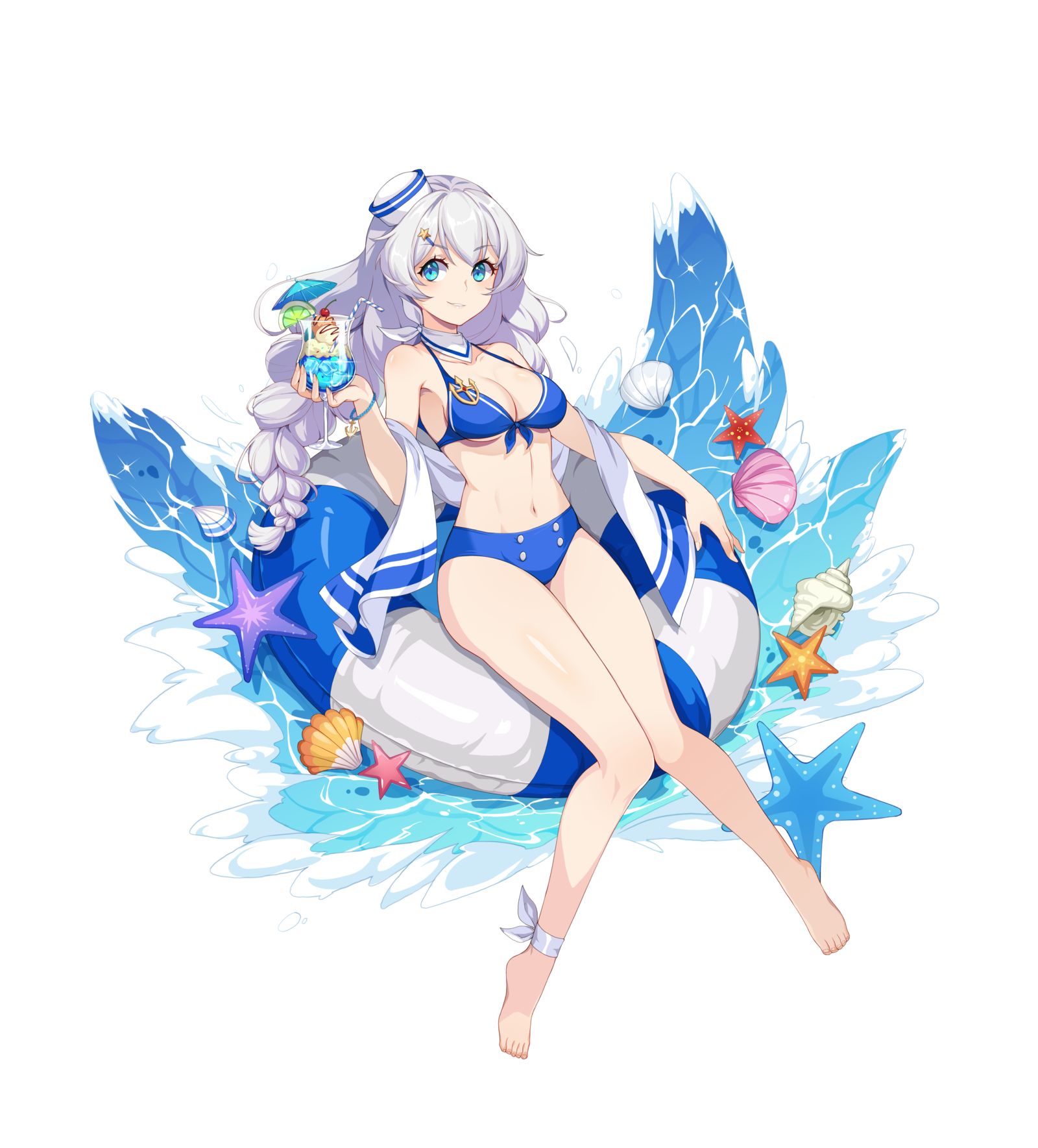 琪亚娜夏日泳装头像同人高清图
