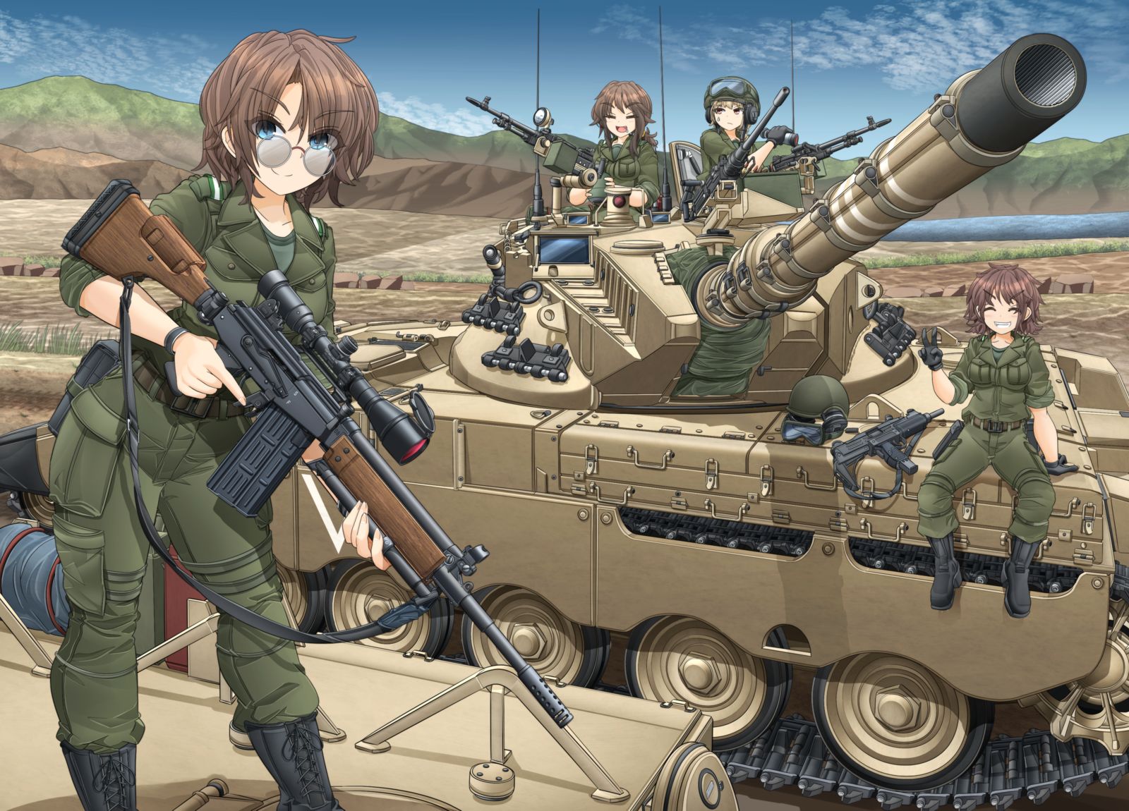 IMI Galil Sniper / Galatz插画图片壁纸