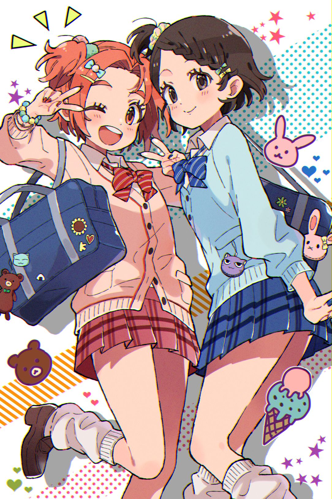 辣妹插画图片壁纸