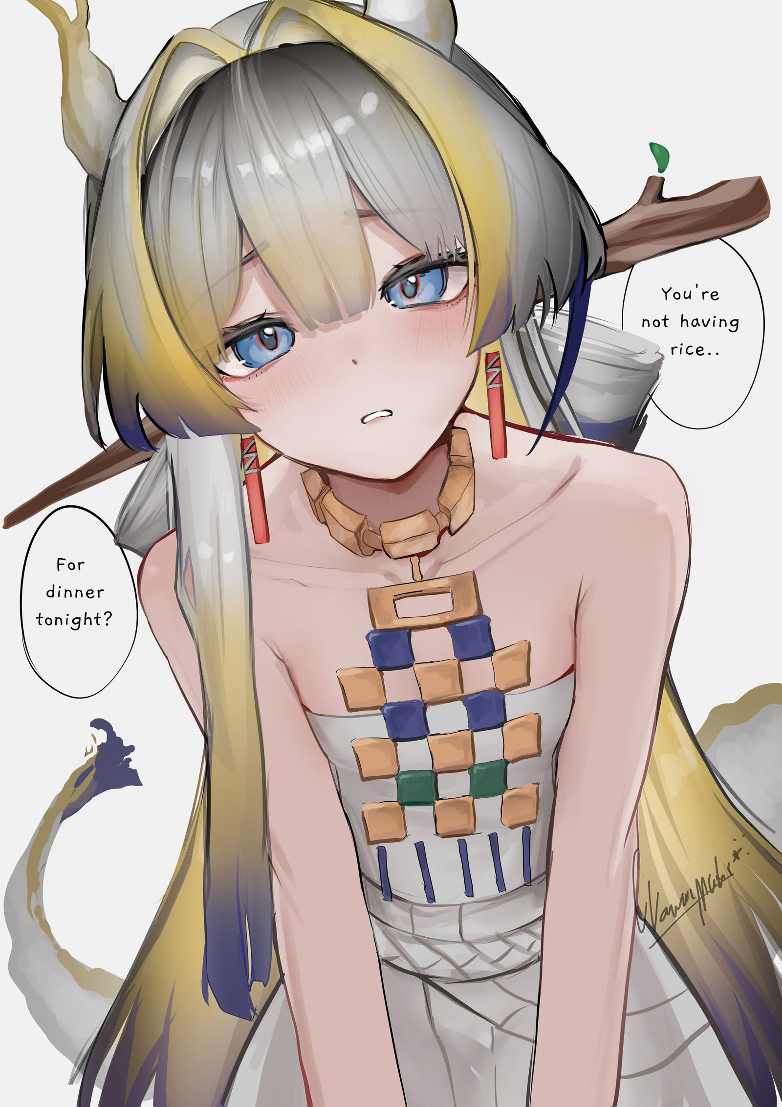No rice?插画图片壁纸