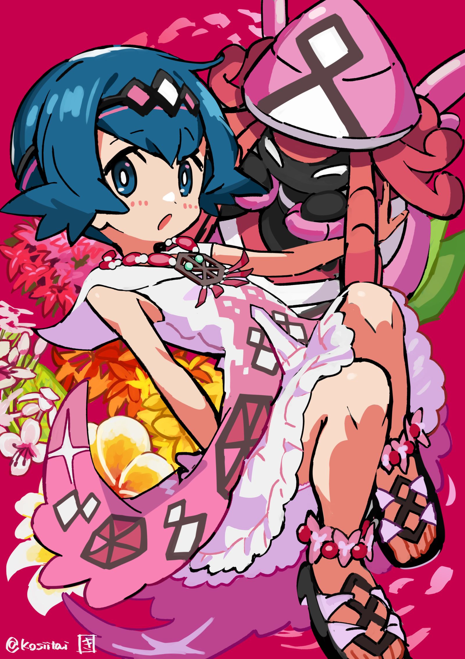 睡莲插画图片壁纸