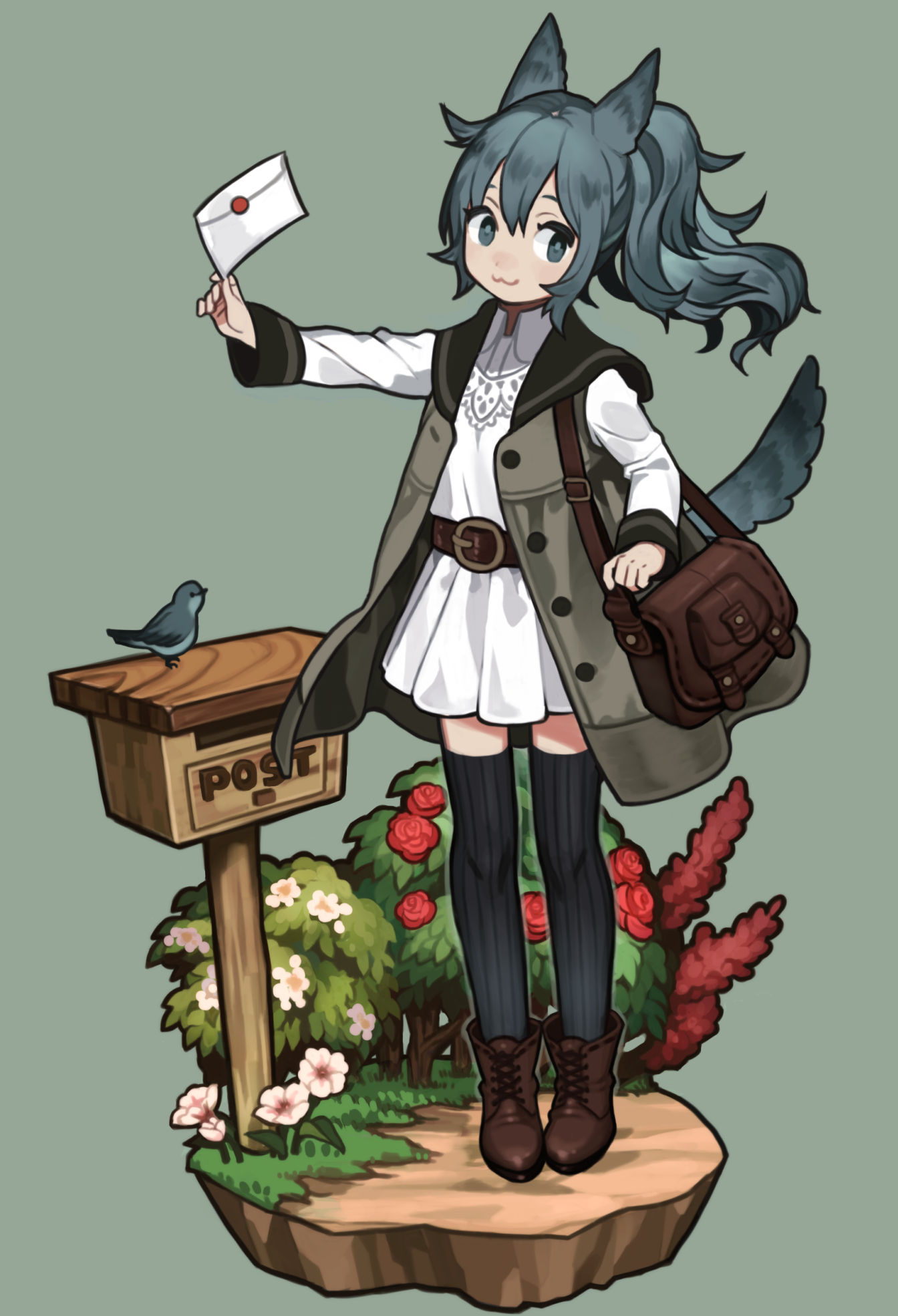 来函-原创白色连衣裙