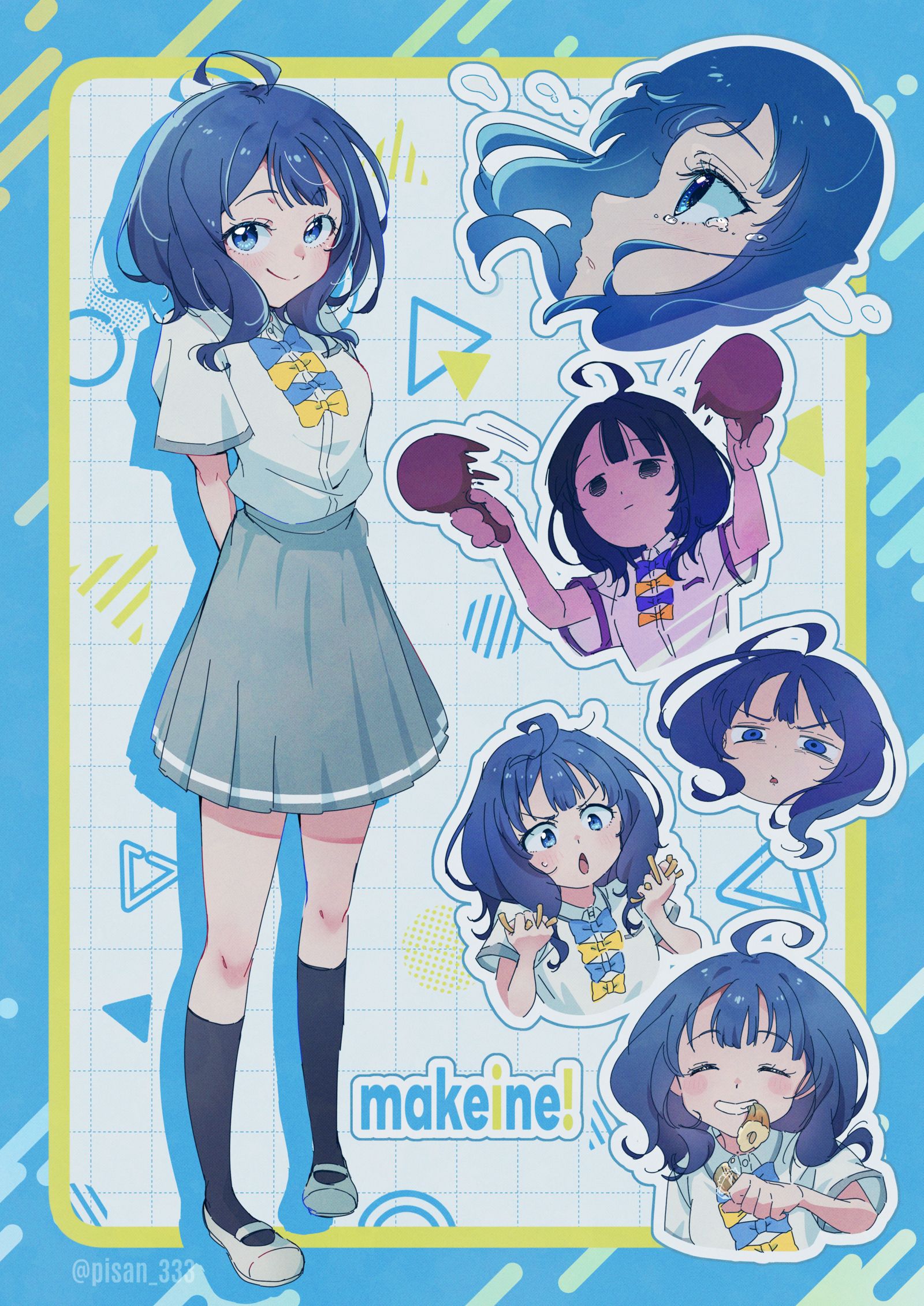 我画了八奈见杏奈头像同人高清图