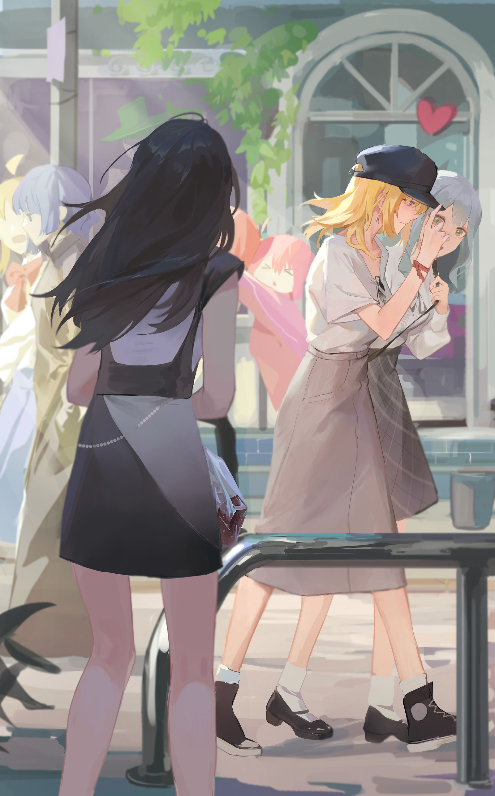 形同陌路插画图片壁纸