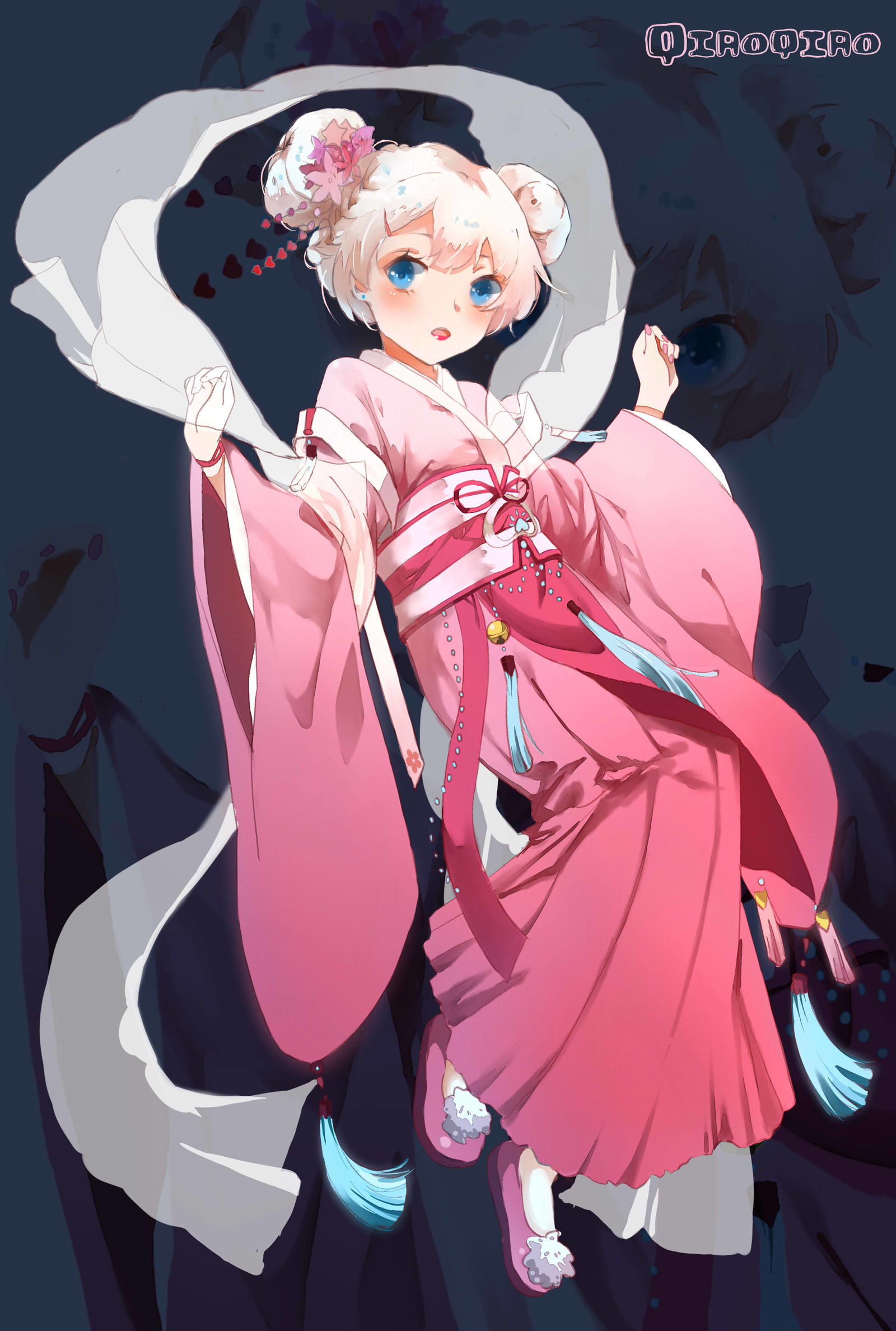 摸一只古装小乔-王者荣耀小乔