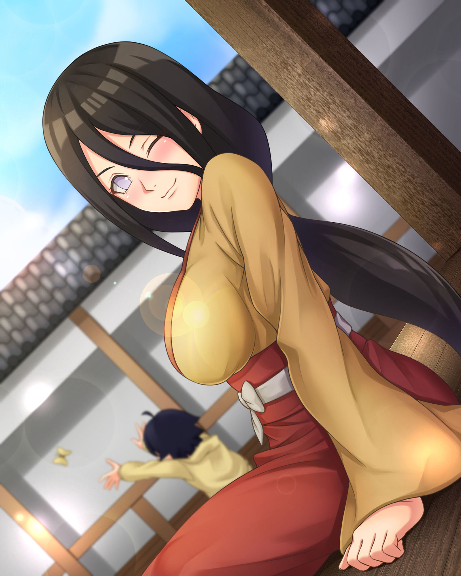 日向哈纳比插画图片壁纸
