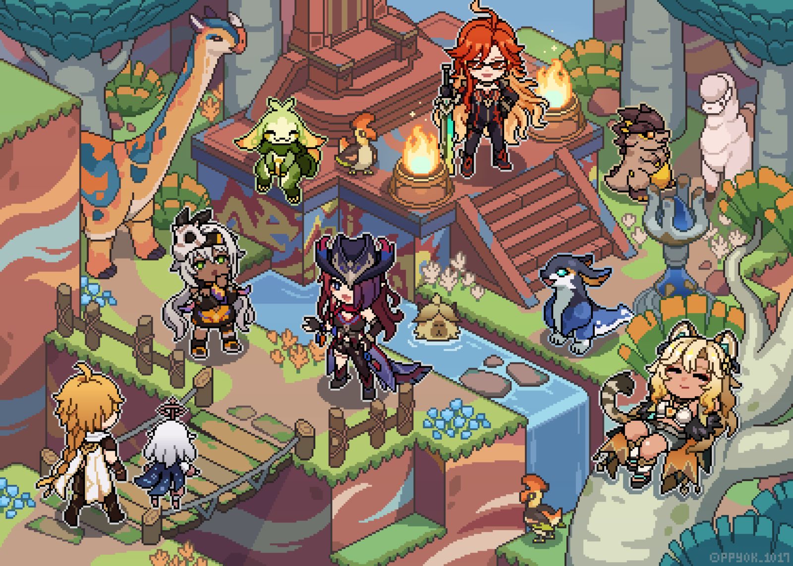 Welcome to Natlan插画图片壁纸