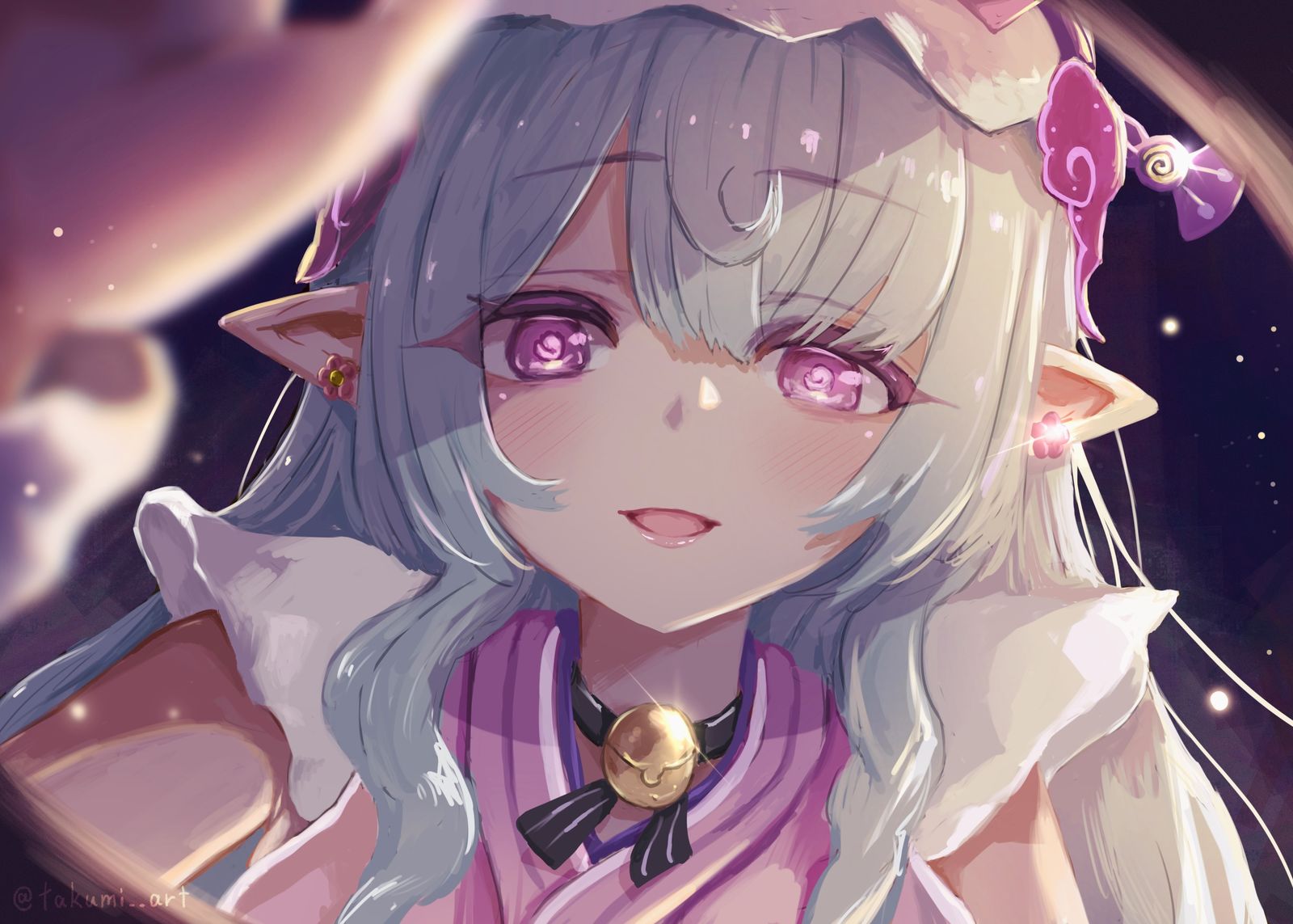 在我说可以之前，不能睁开眼睛哦♡插画图片壁纸