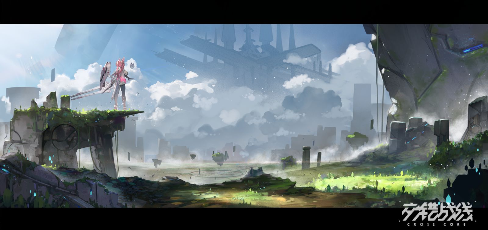 交错概念原画04-场景交错战线