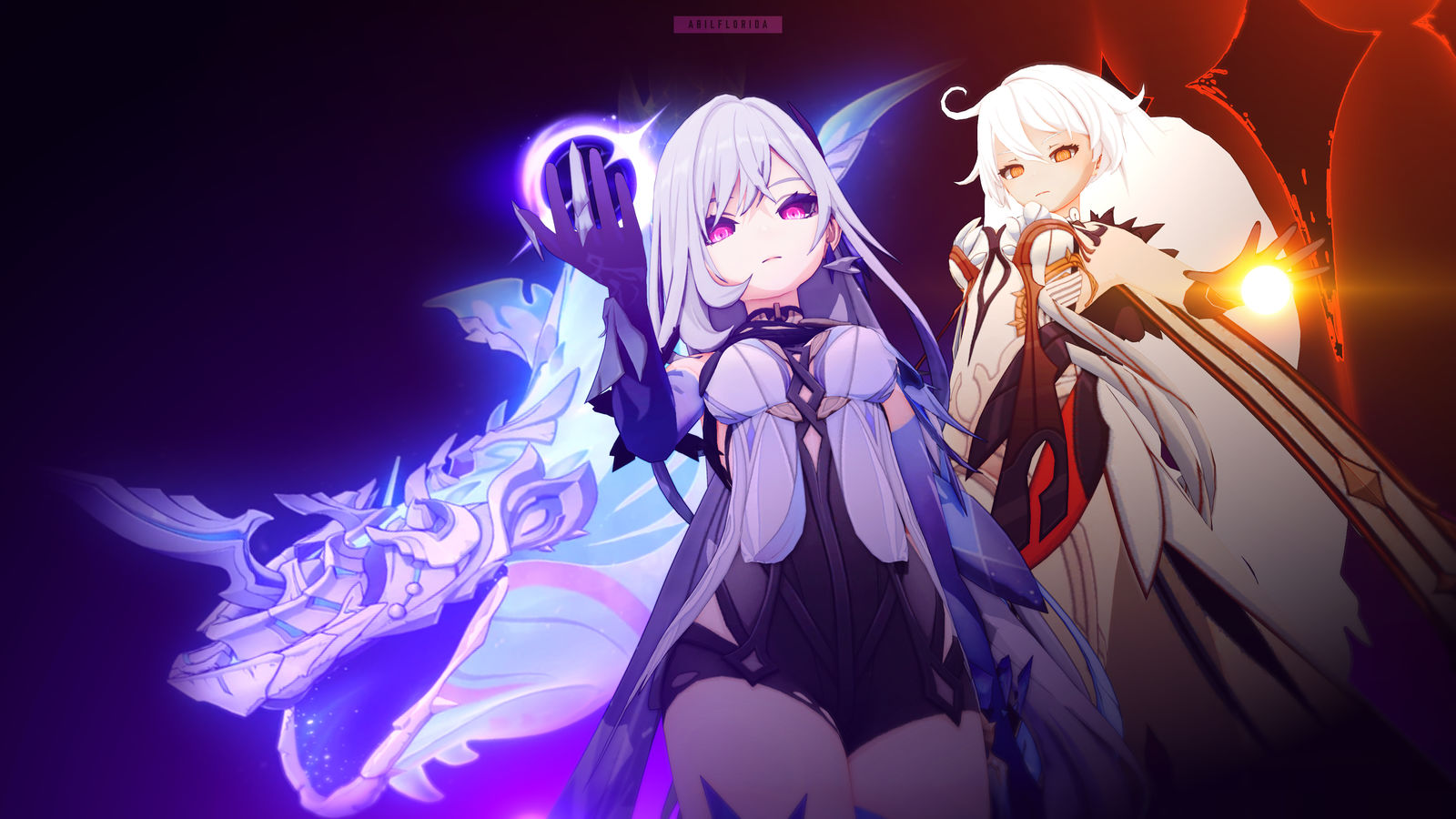 Skirk & Asmoday (HoV)插画图片壁纸