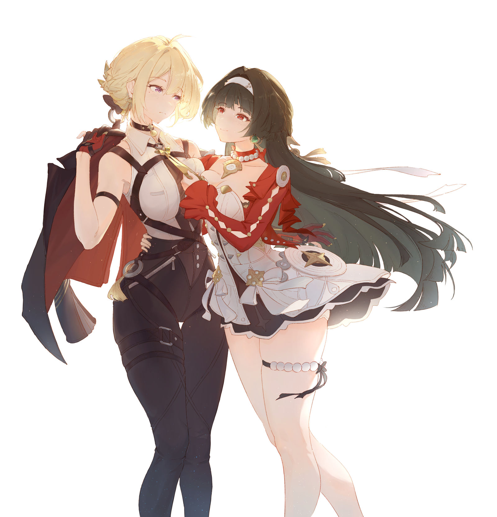 伊芙琳X耀嘉音插画图片壁纸