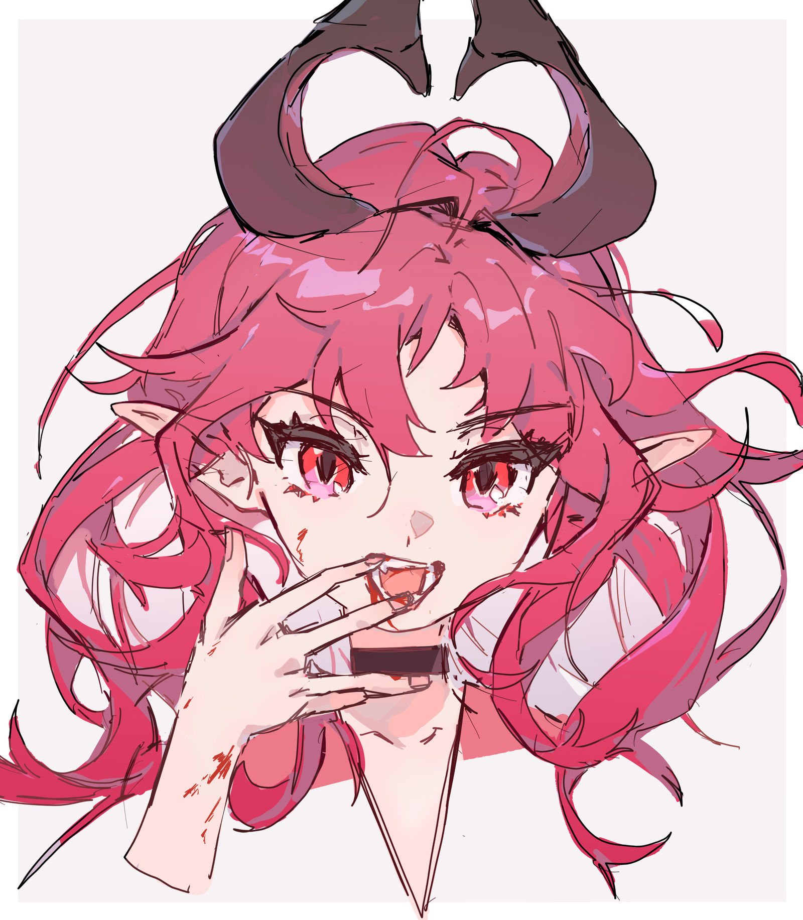笞心魔小姐插画图片壁纸