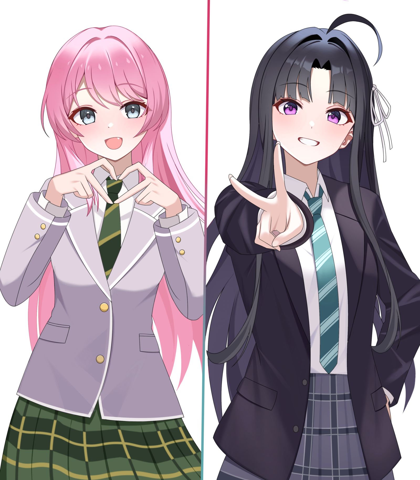 爱音❤️安和昴插画图片壁纸