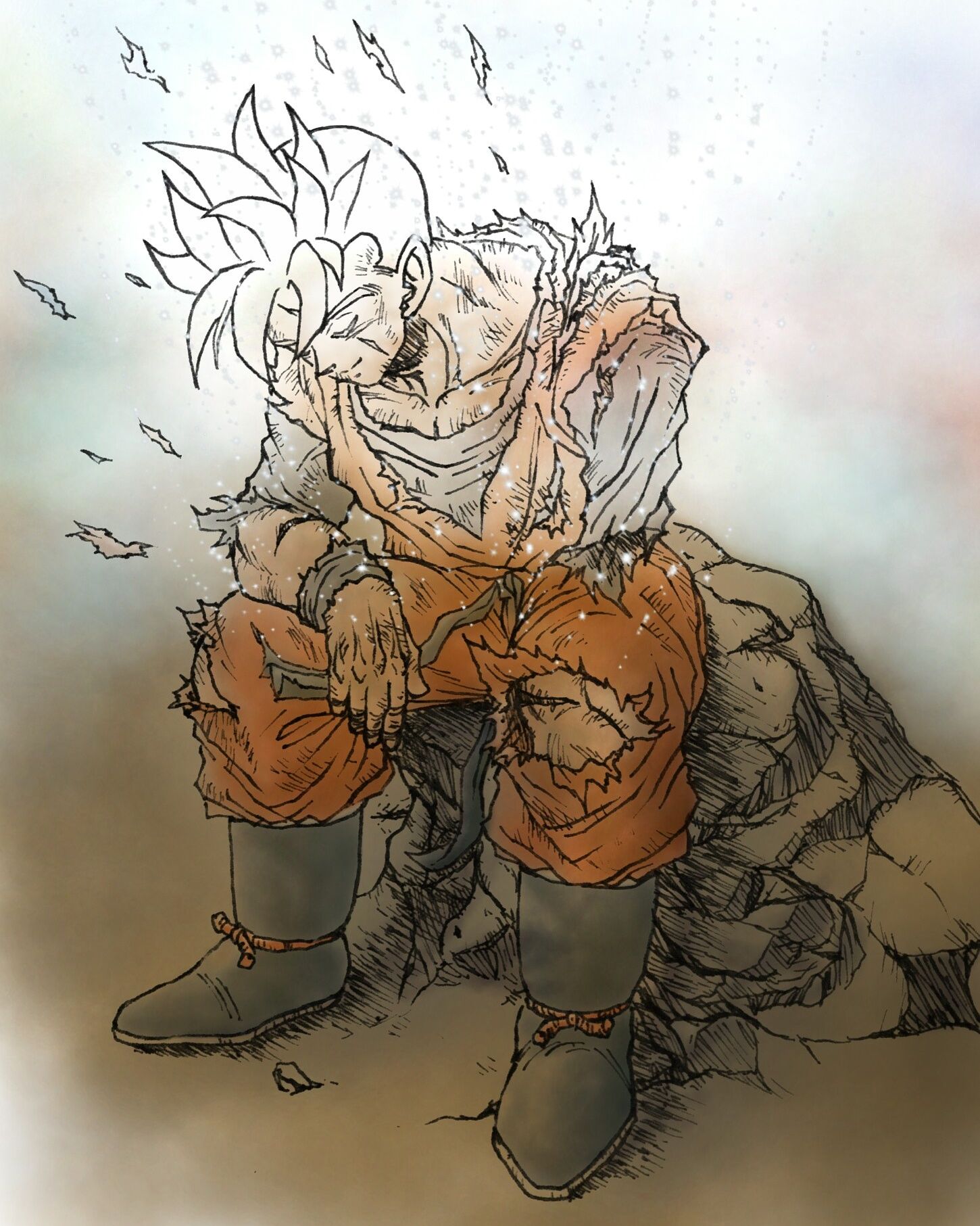 未来悟饭龙珠插画图片壁纸