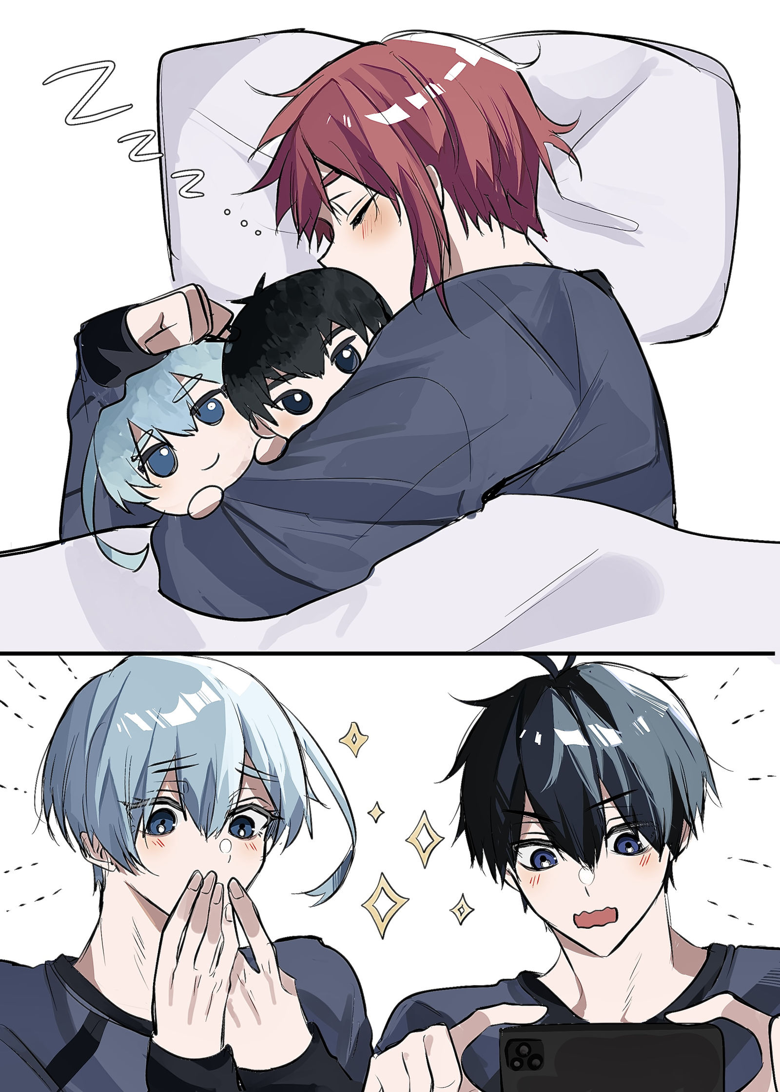 你的黑名和他们的父母插画图片壁纸