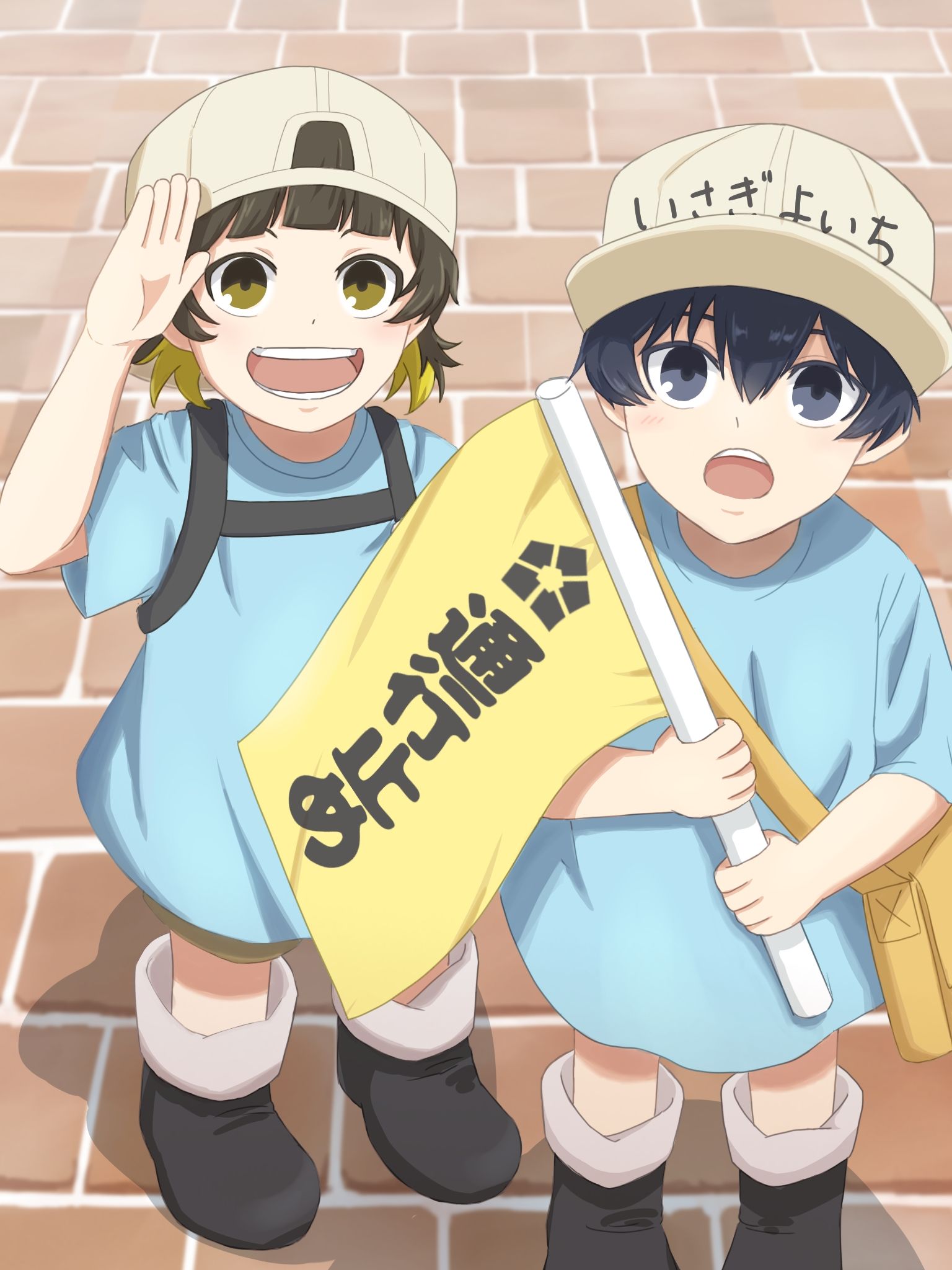 布鲁洛×工作细胞插画图片壁纸