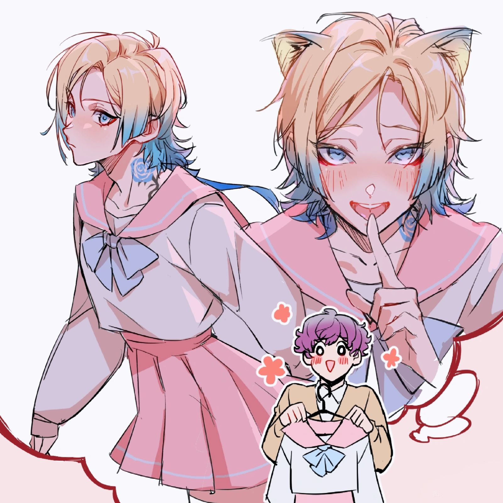 妄想时间插画图片壁纸