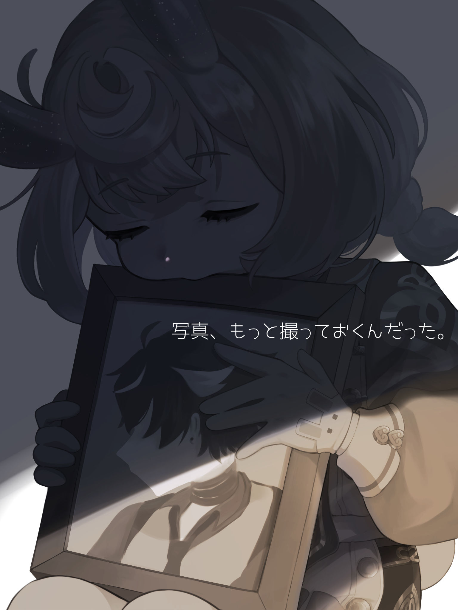 有点后悔插画图片壁纸