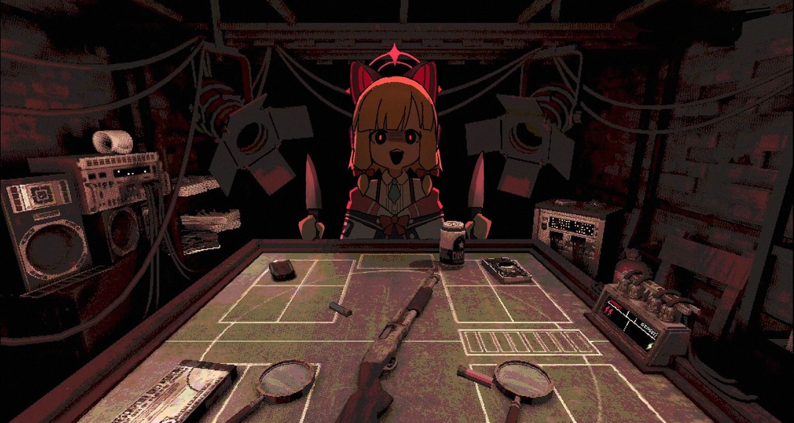 淘气小桃的轮盘赌插画图片壁纸