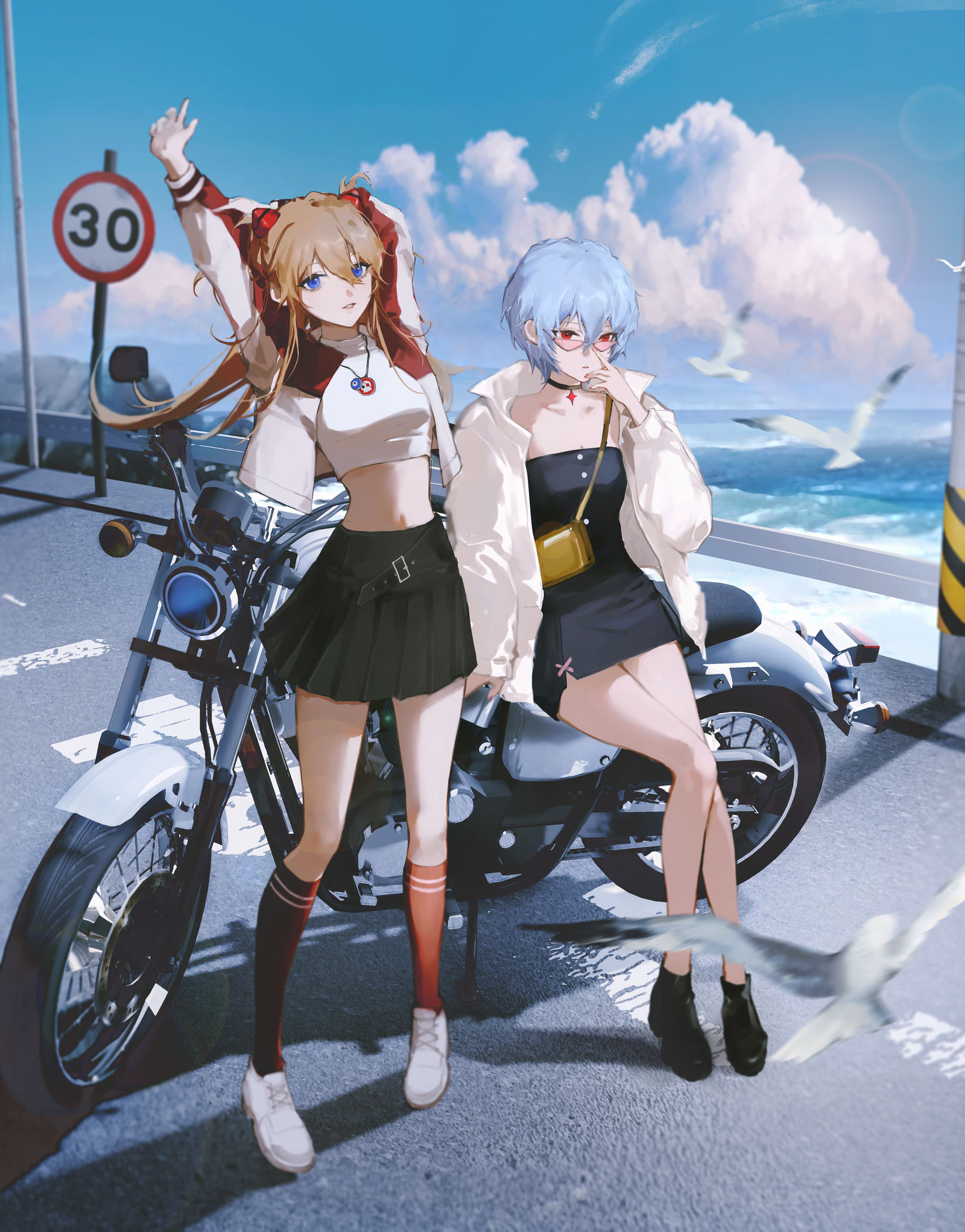 Asuka&rei-新世纪福音战士绫波丽