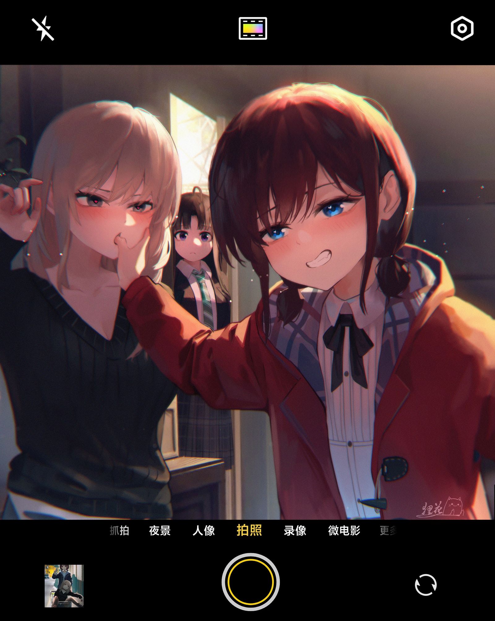 486：感觉不会再笑了插画图片壁纸