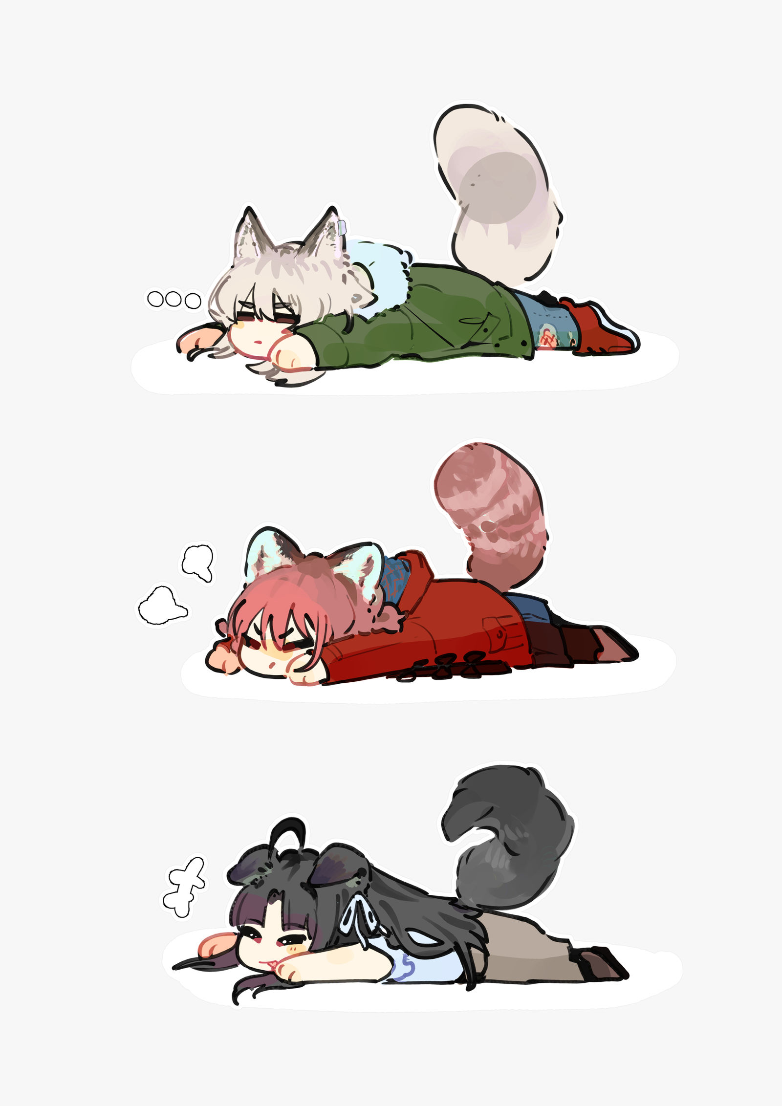 三匹-女孩子少女