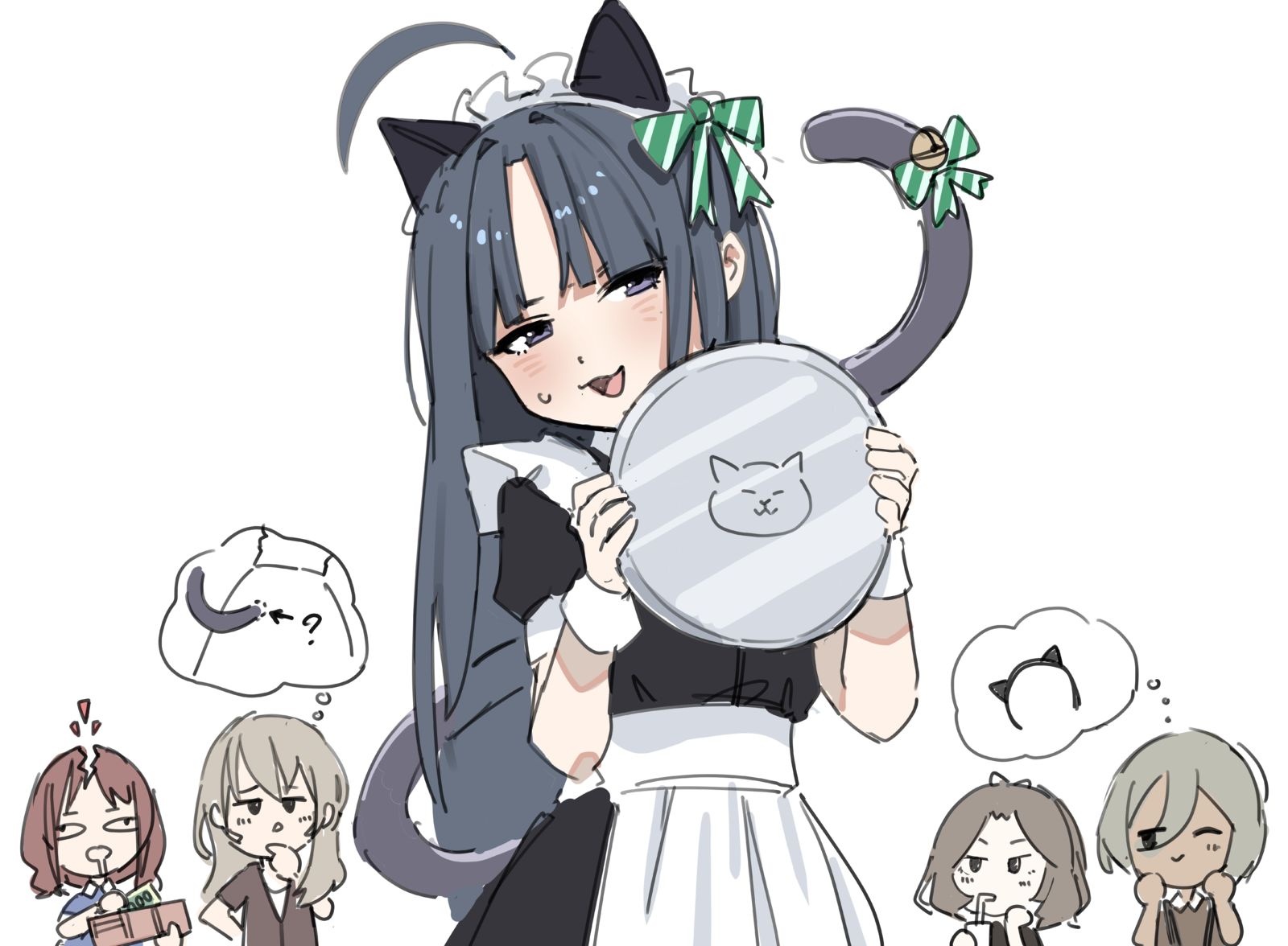 猫斯巴鲁插画图片壁纸