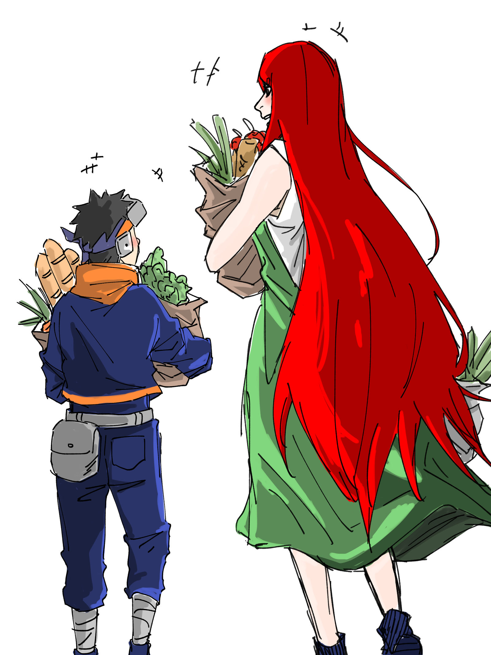 kushina/obito-火影忍者fanart