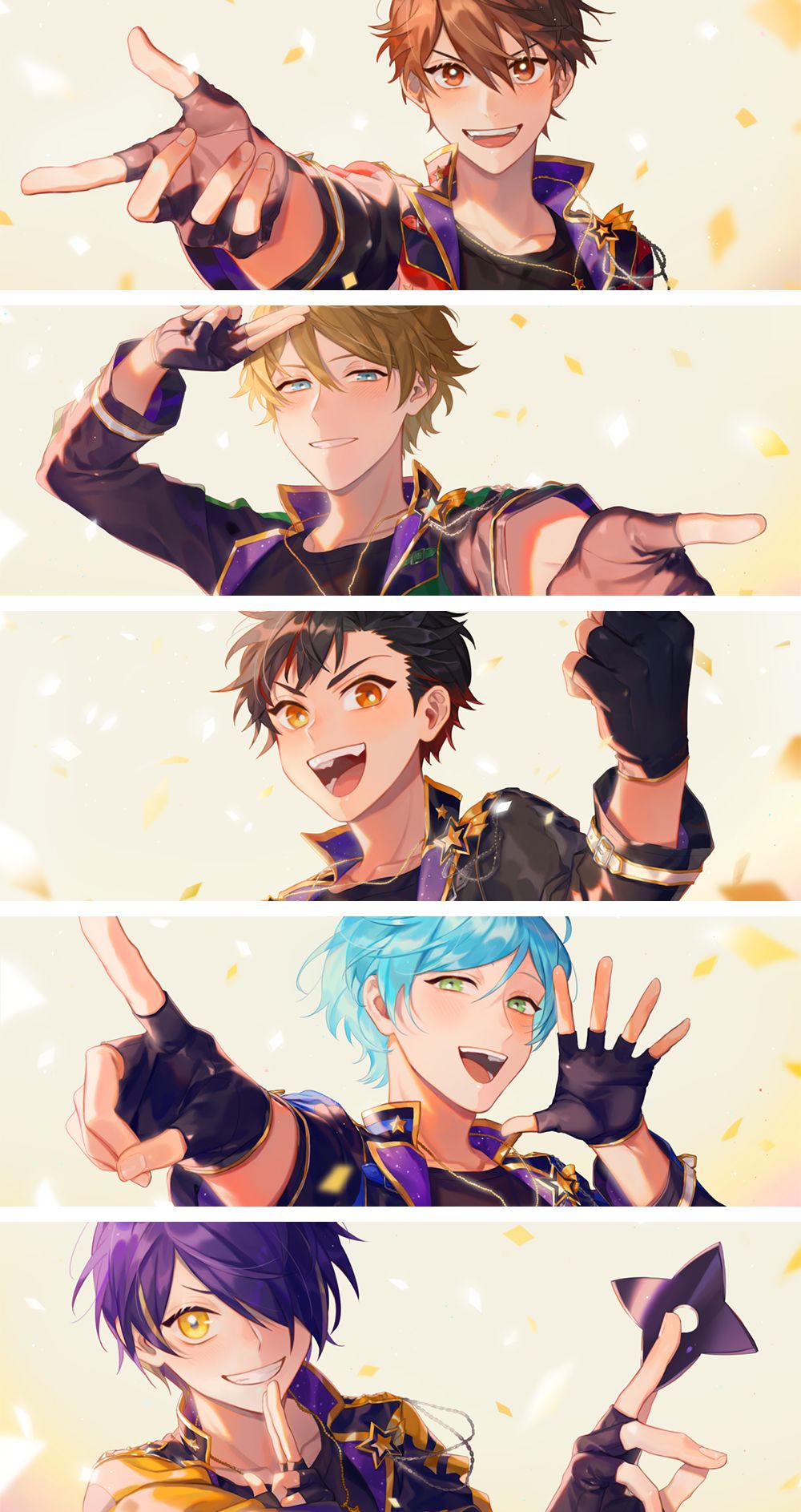 流星隊新裝插画图片壁纸