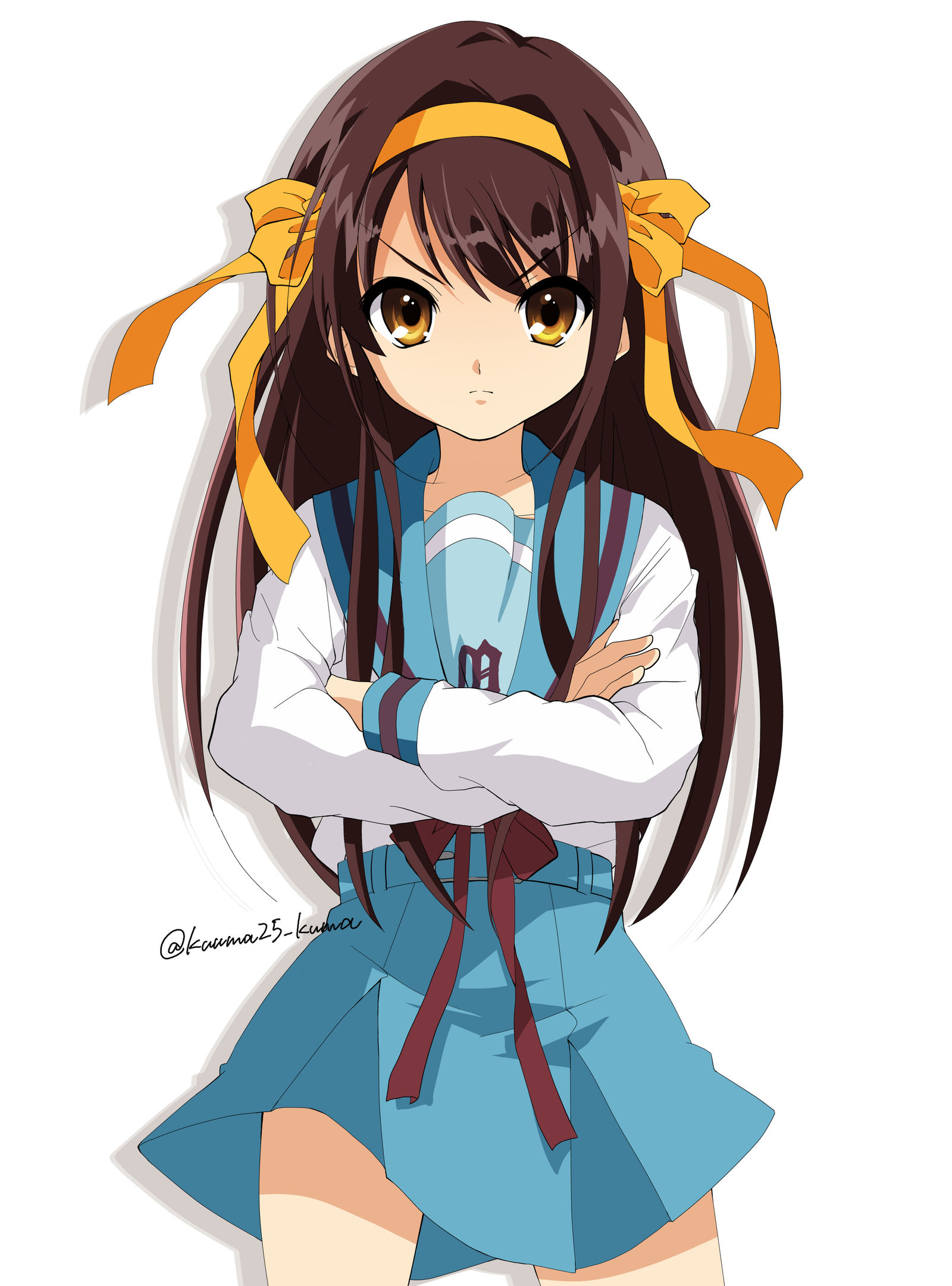 涼宮ハルヒ（自己紹介）插画图片壁纸