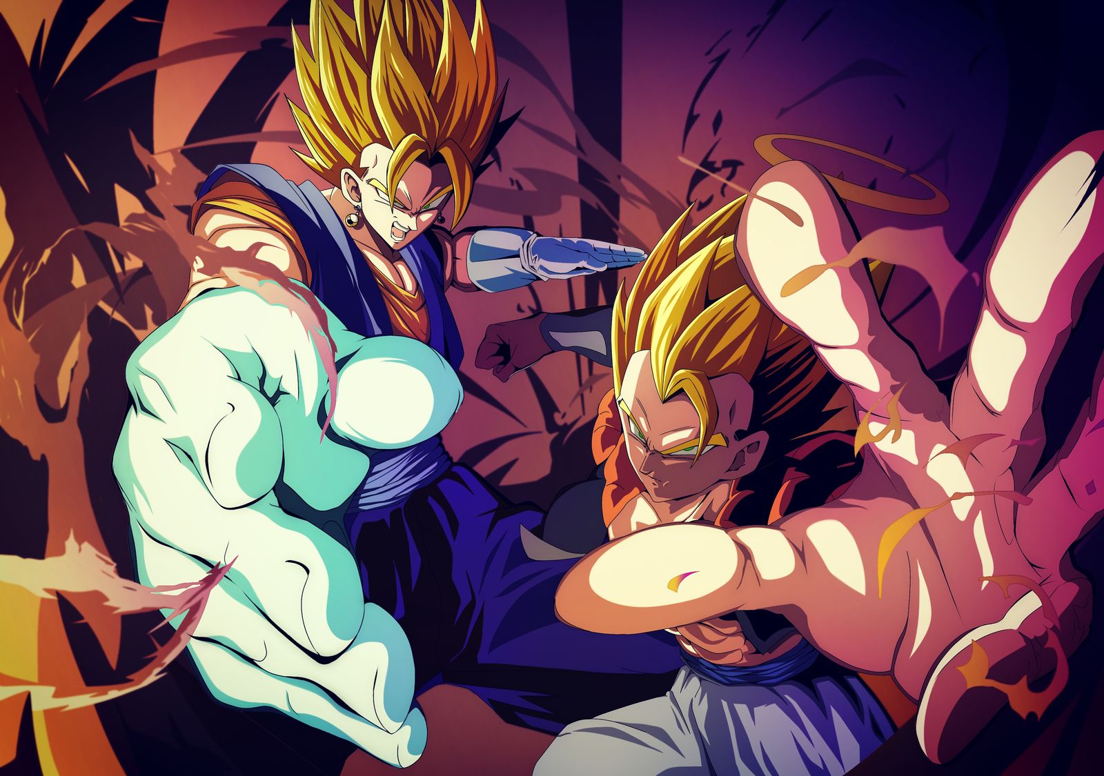 【超ベジット&超ゴジータ】插画图片壁纸