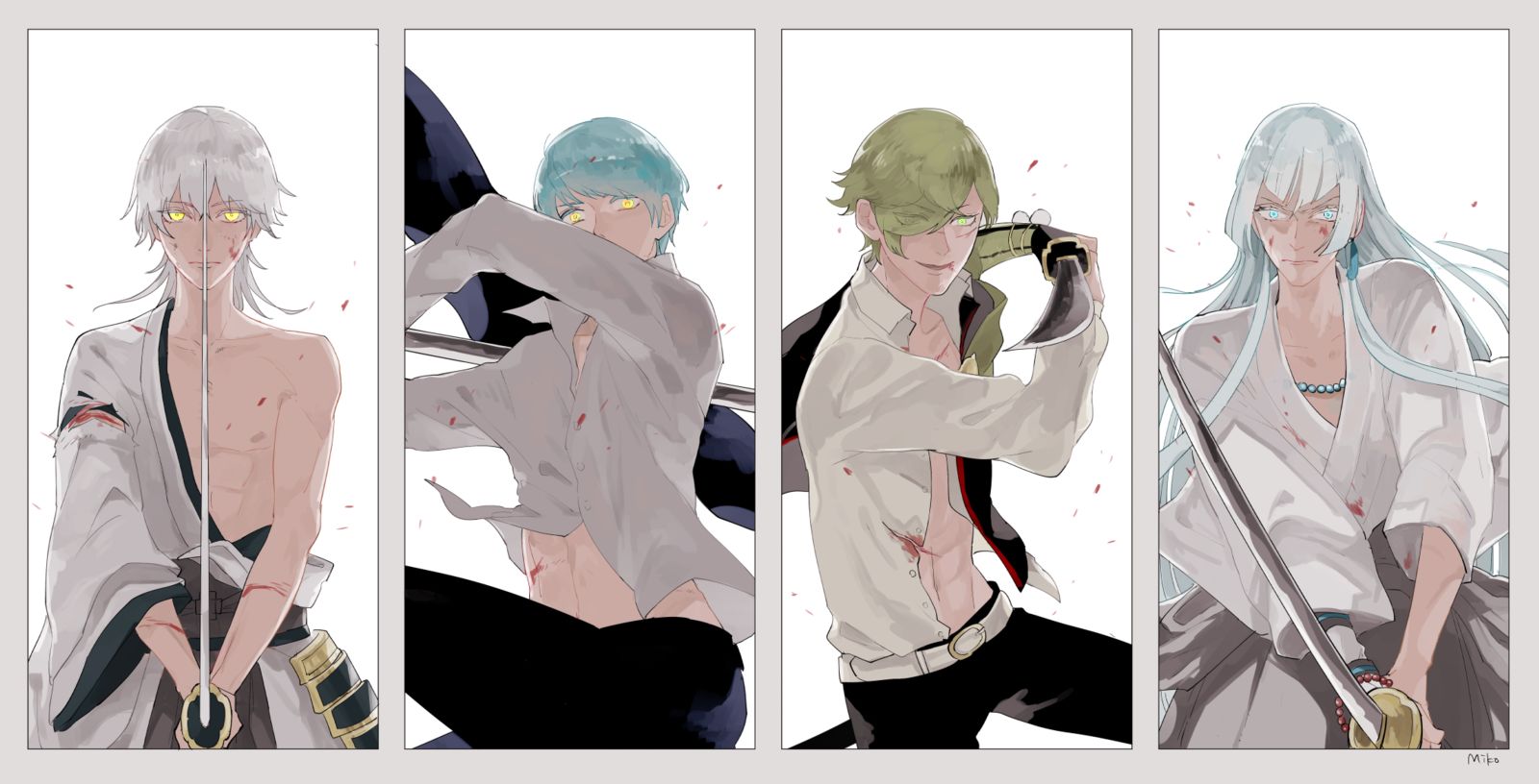 レア4太刀ログ插画图片壁纸