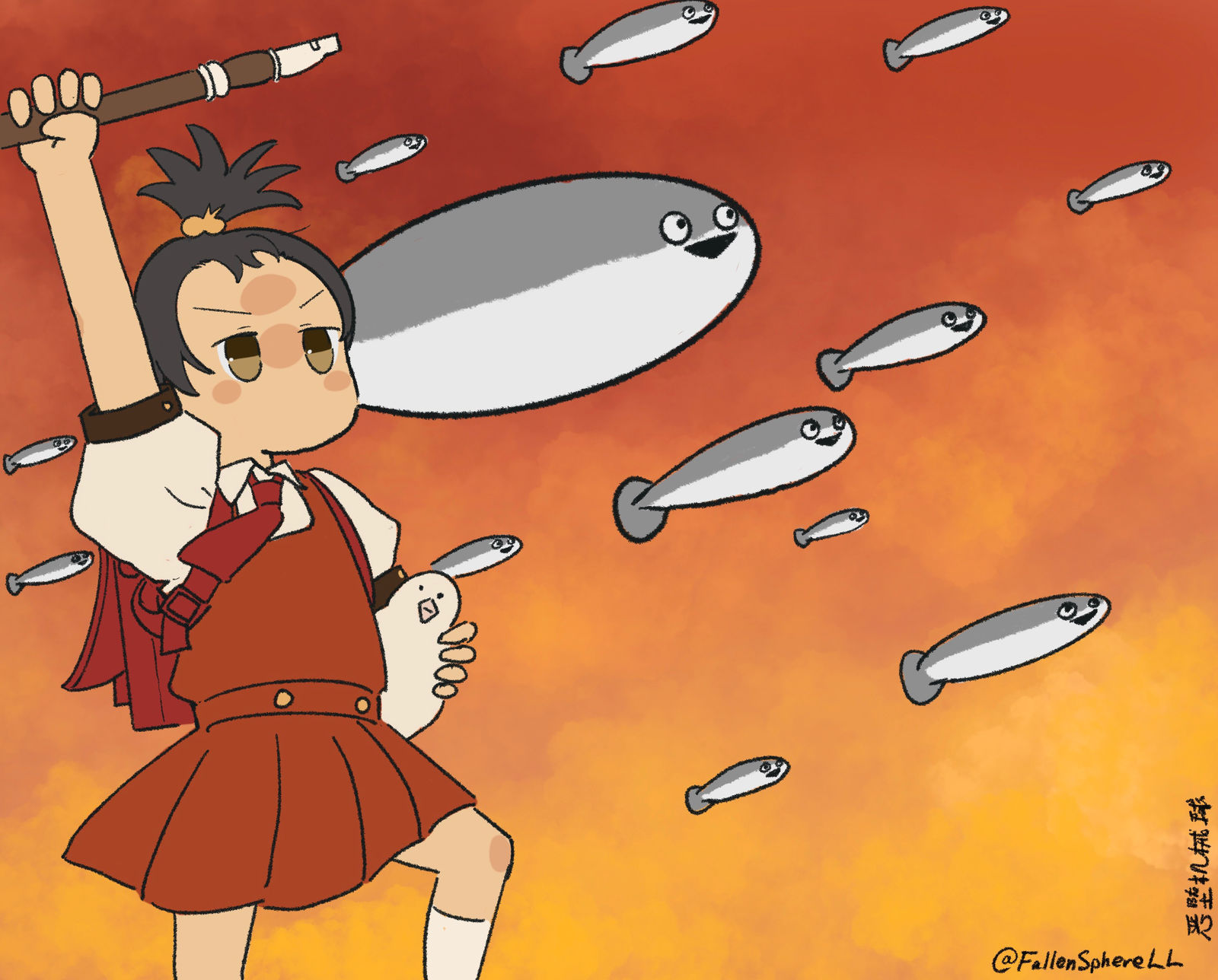 Everybody I follow be like:插画图片壁纸