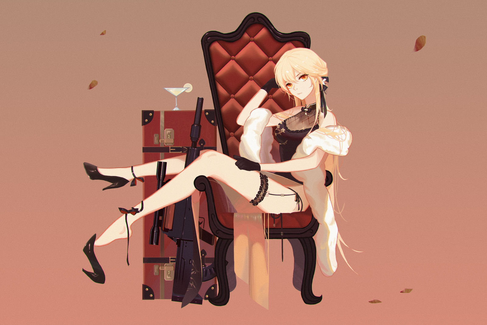 少女前线紫雨心同人立绘插画图片壁纸