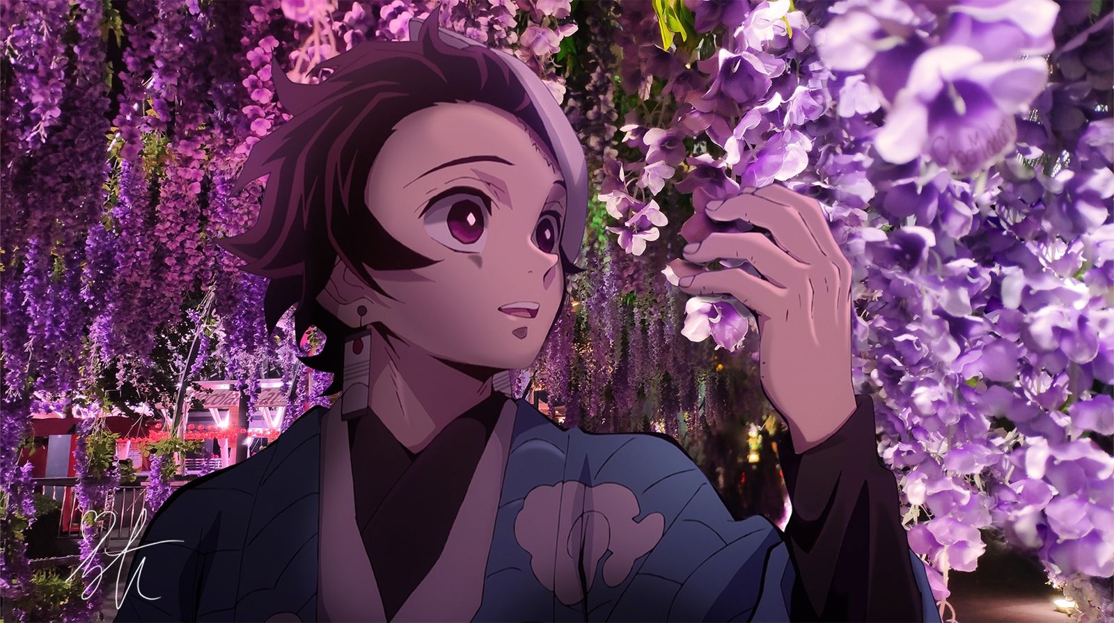 紫藤花的走廊~-鬼灭之刃灶门炭治郎