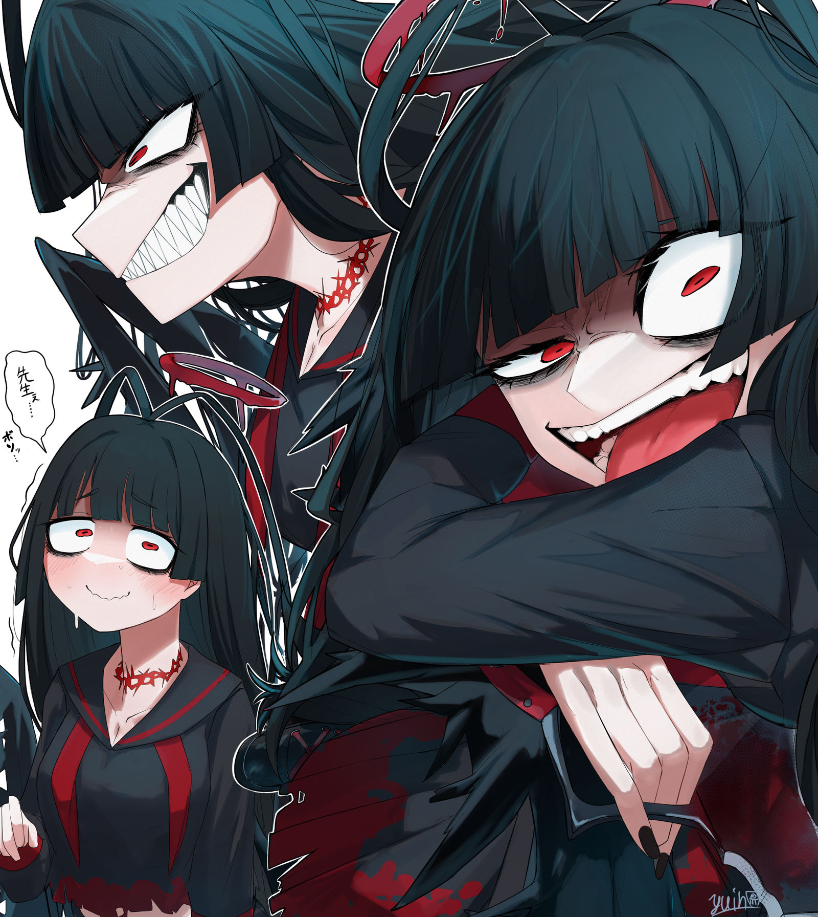 仙鹤组合②插画图片壁纸