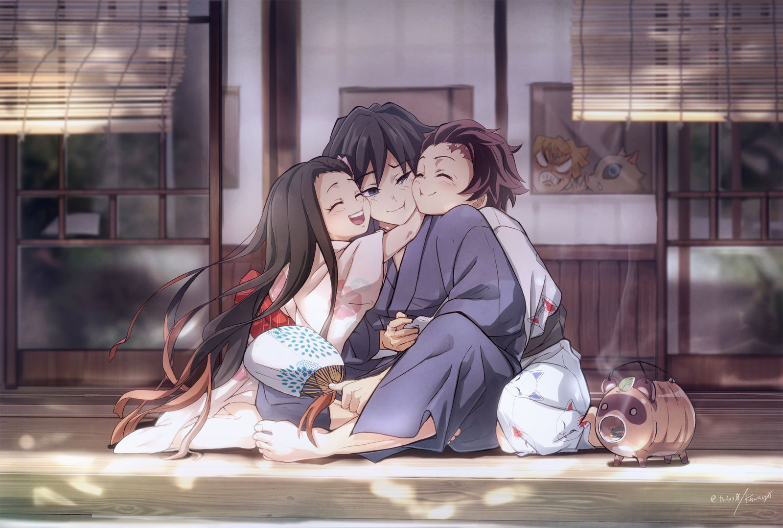 夕涼み-冨岡義勇×竈門炭治郎灶门兄妹