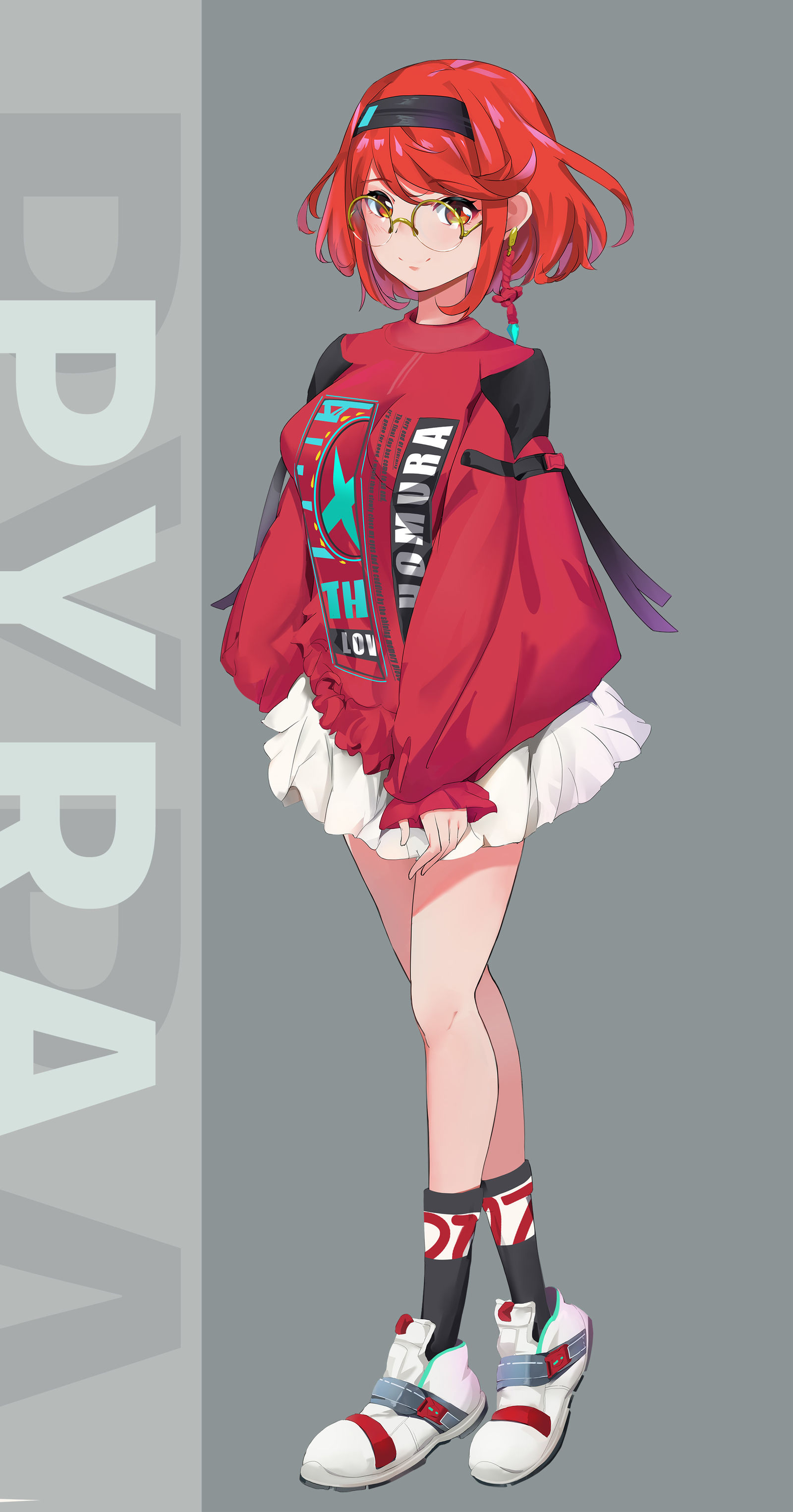 (・┰・)over size