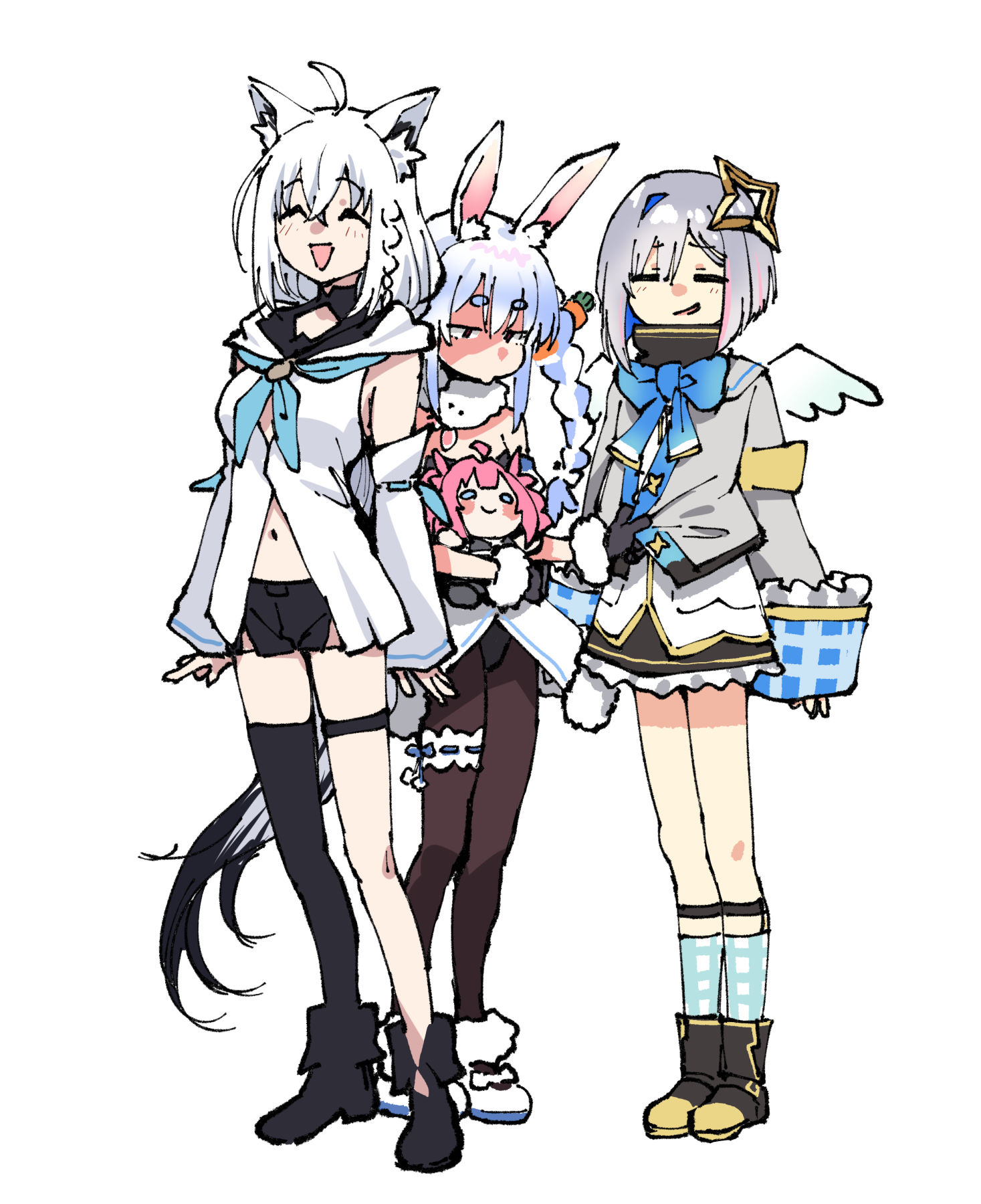 ほろ３-白上吹雪兔田佩克拉