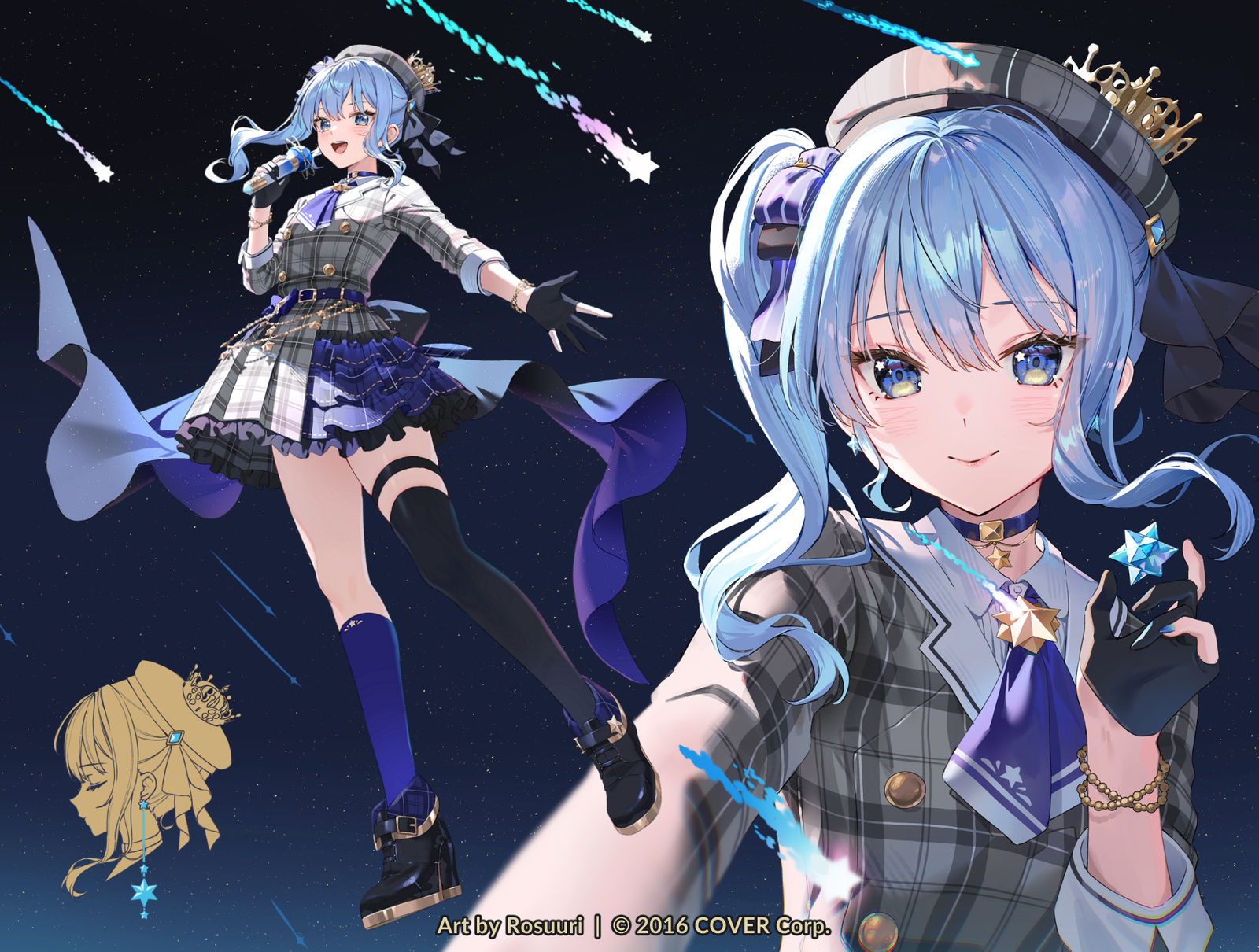 星街すいせいPCケース插画图片壁纸