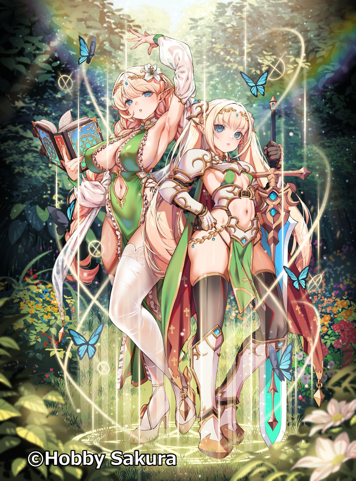 フィギュアエルフ姉妹予約始まりました！插画图片壁纸