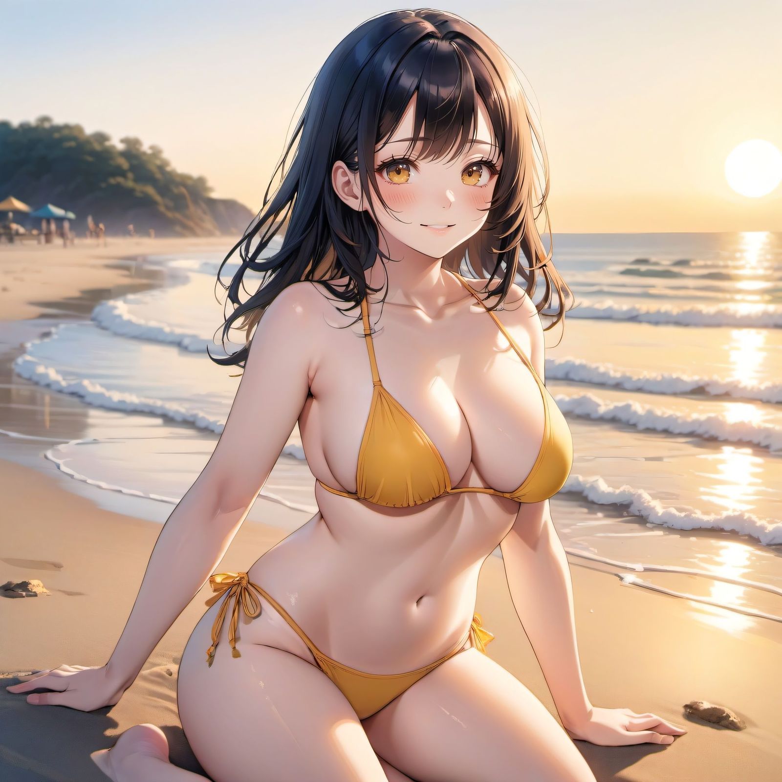 大美女插画图片壁纸