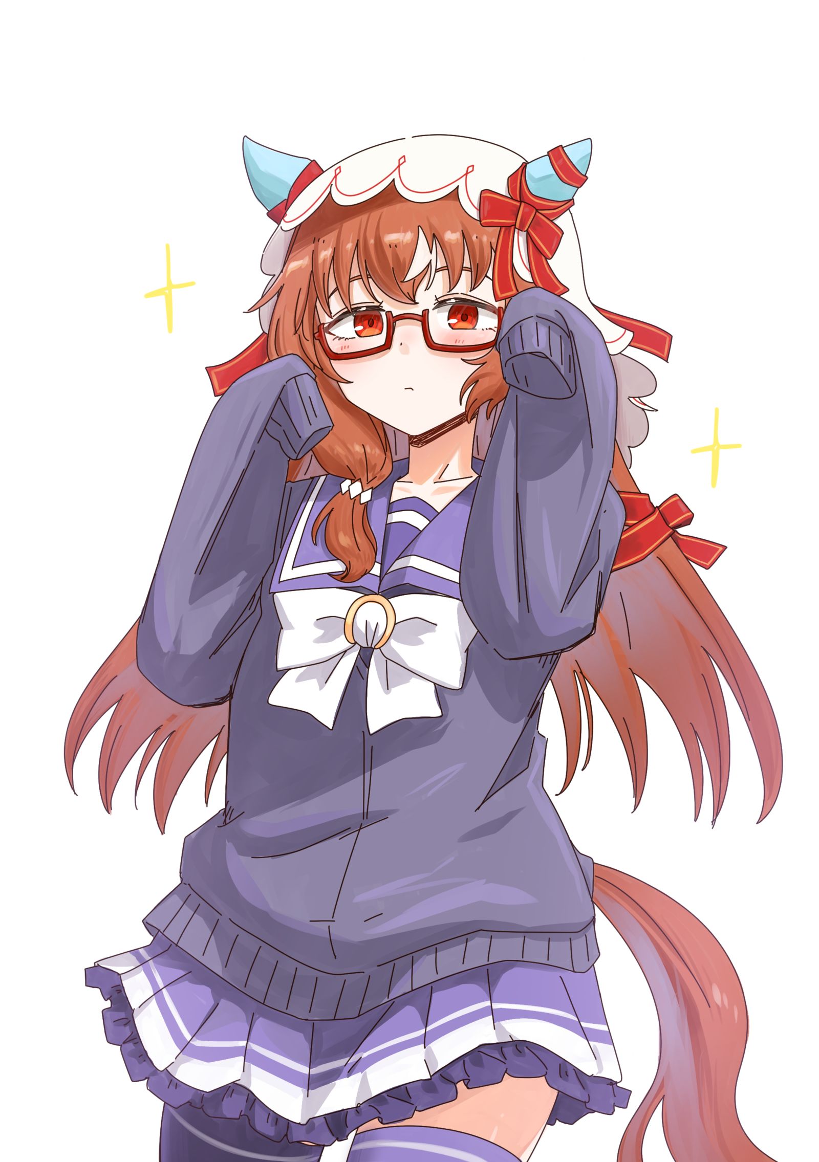 萌え袖カーディガンスティルインラ部插画图片壁纸