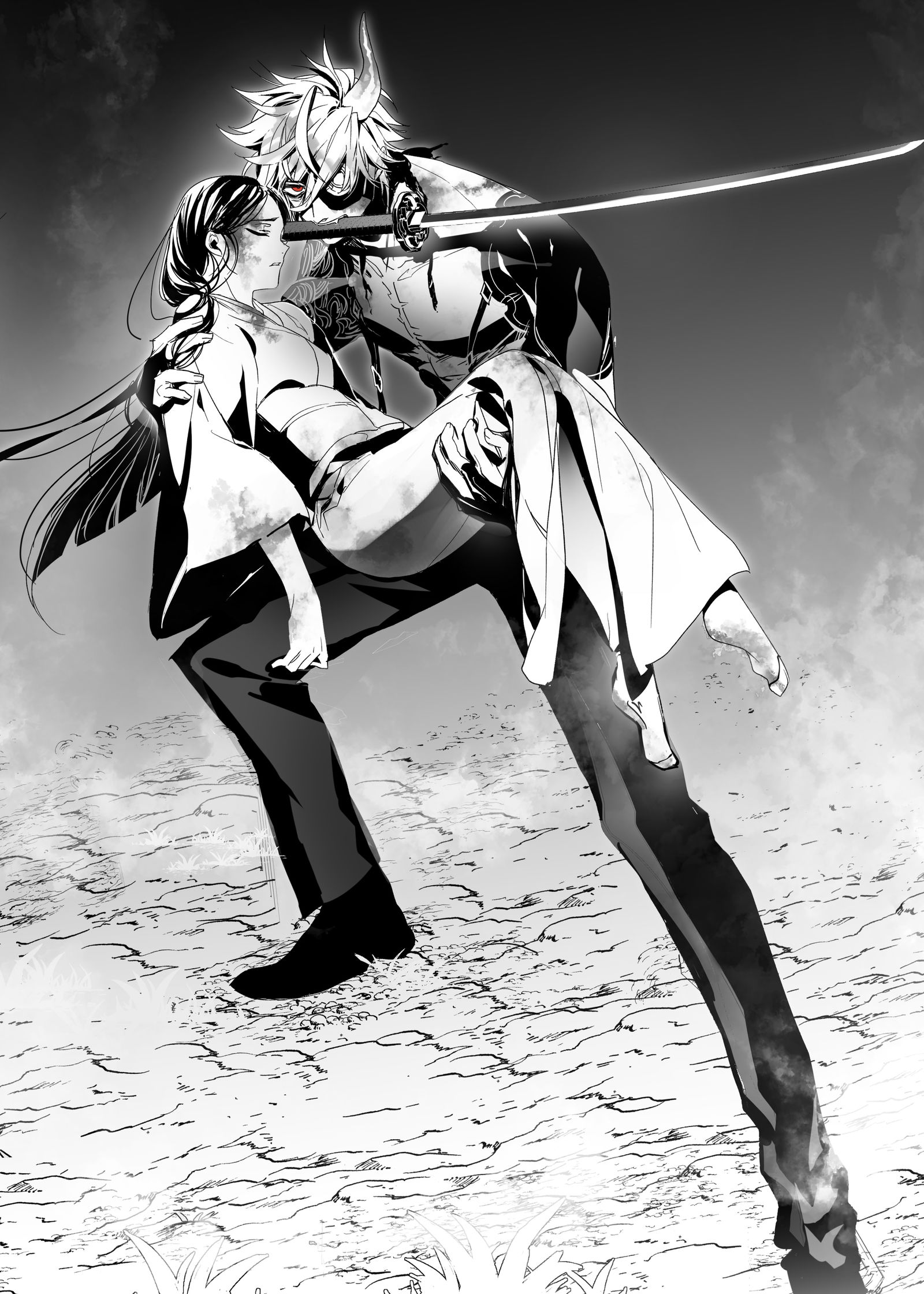 深夜の本丸襲撃插画图片壁纸