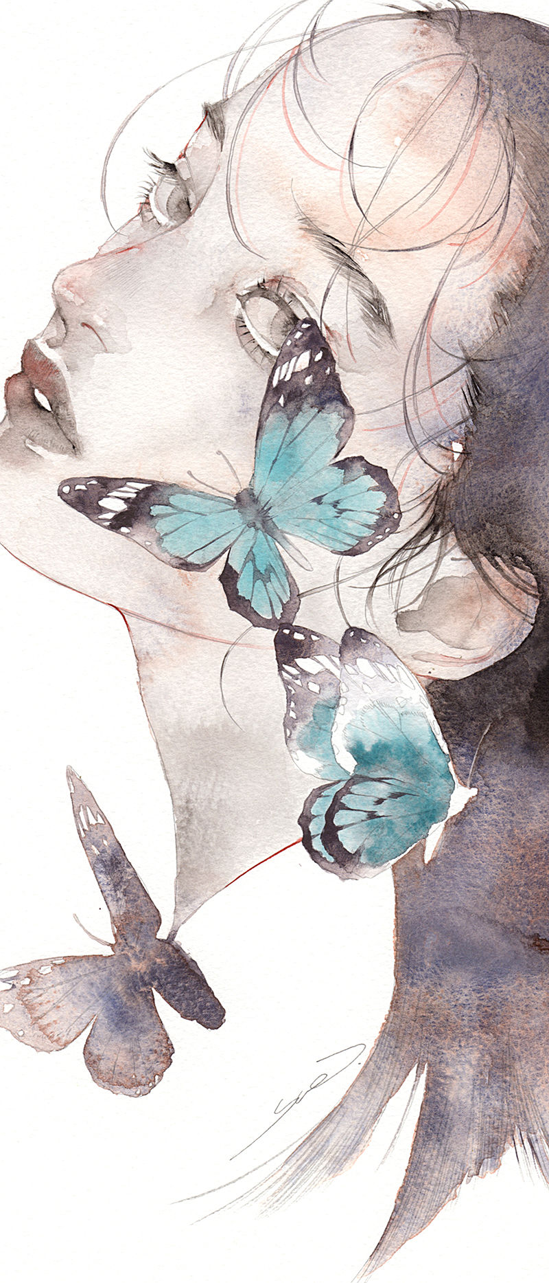 末枯る（すがる）插画图片壁纸