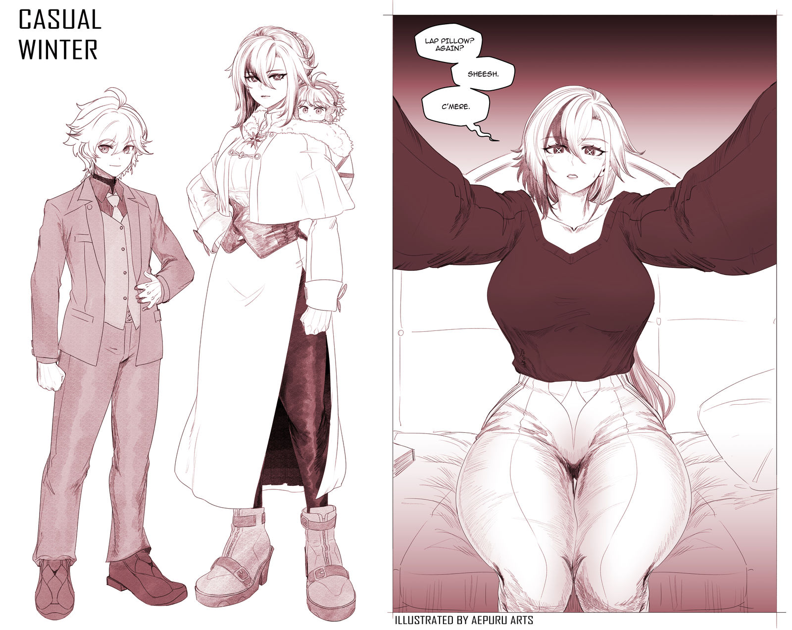 casual winter-fanartGENSHINIMPACT