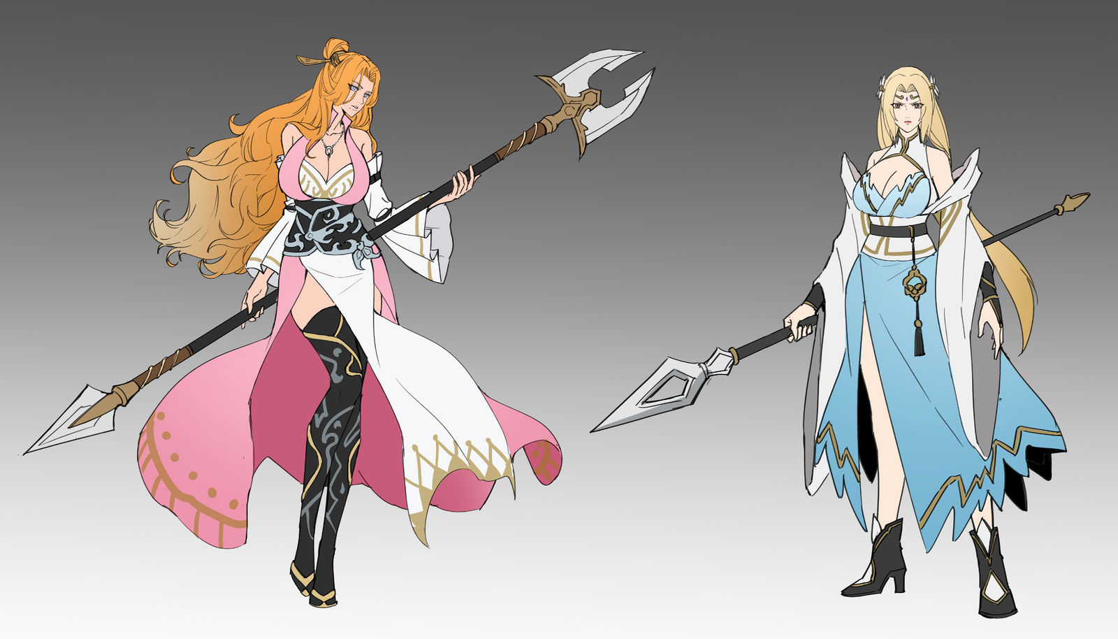 tsunade&Rangiku插画图片壁纸