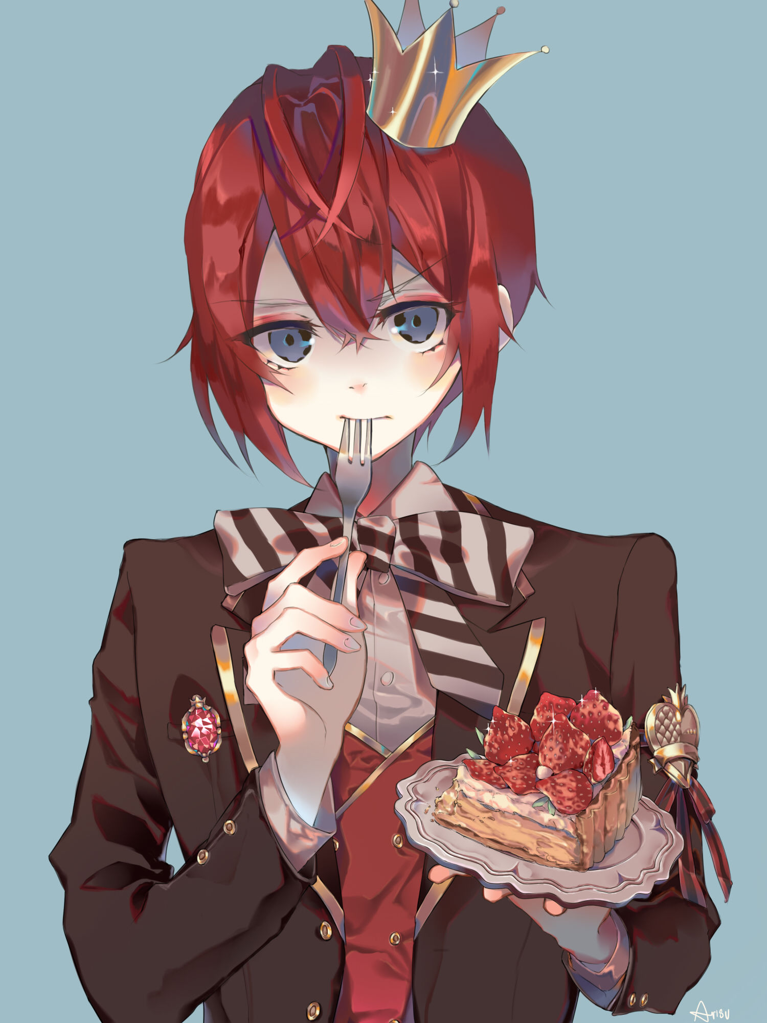 いちごのタルト插画图片壁纸